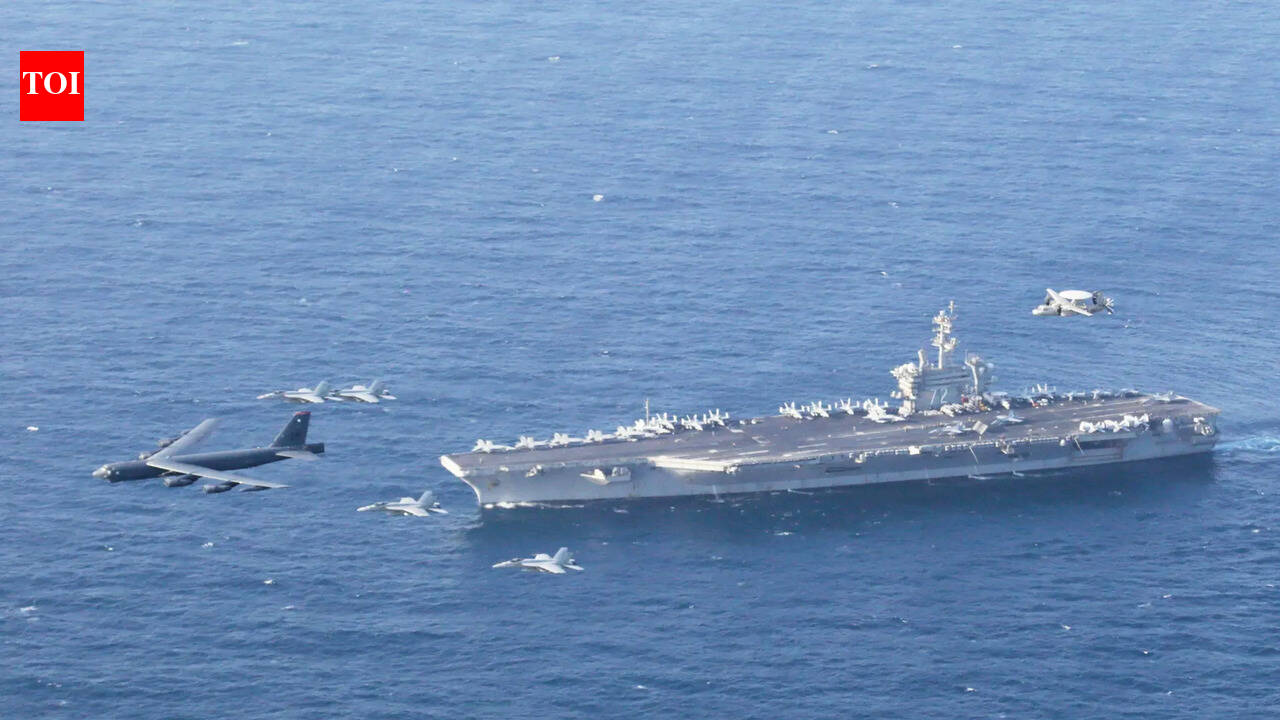 US Navy shoots down Iranian drone approaching its aircraft carrier in Arabian Sea