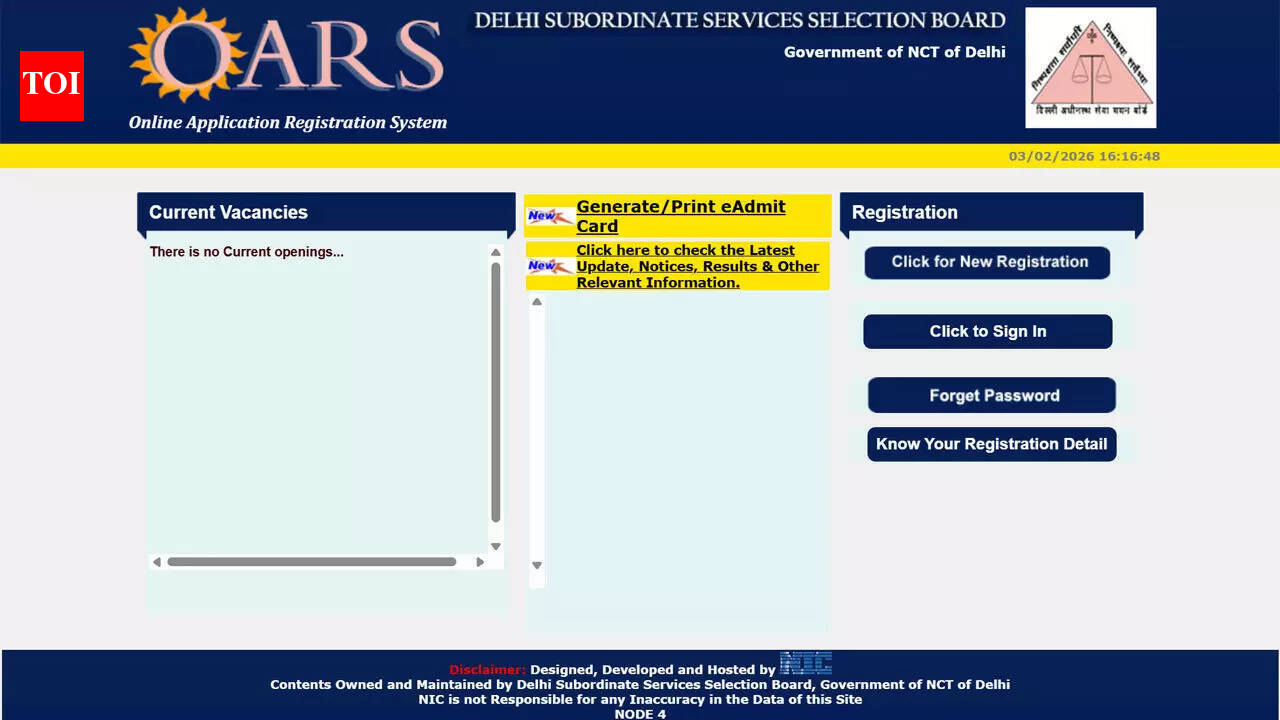 DSSSB PRT admit cards out soon for CBT exam scheduled February–March 2026; here’s how to download