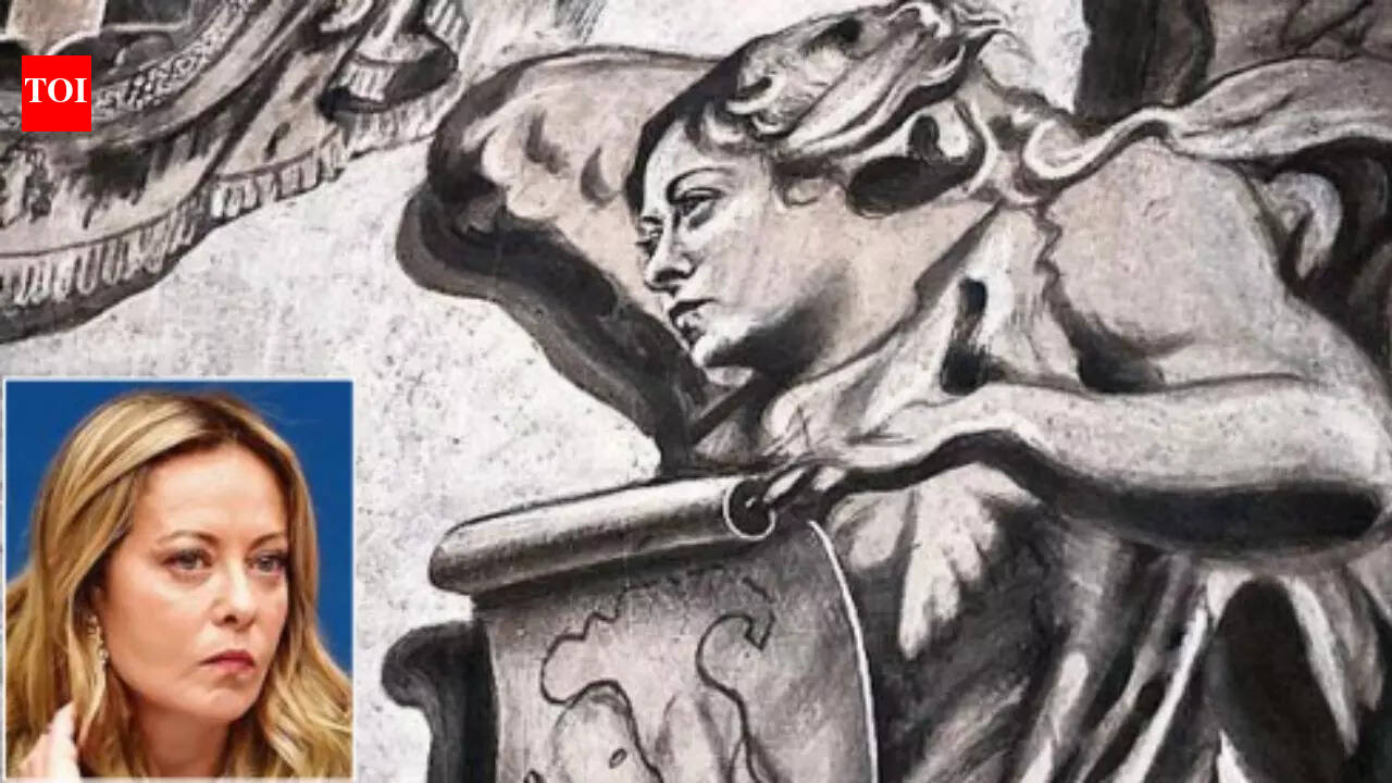Does this angel look familiar? A modern face appears in a Rome fresco