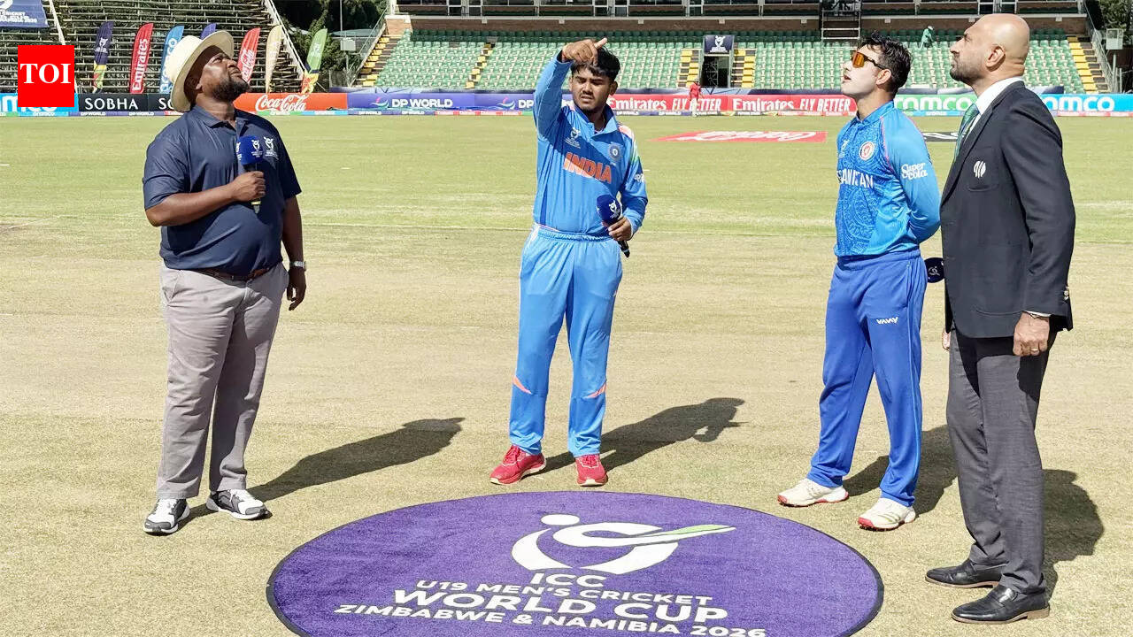 India vs Afghanistan Live Score, U19 World Cup 2026 Semifinal: Afghanistan 42/0 in 10 overs vs India