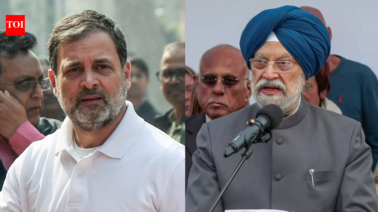 . NEW DELHI: After Rahul Gandhi called Ravneet Bittu a ‘traitor’ while passing by protesting Congress MPs at the Makar Dwar, Union minister Hardeep Singh Puri launched a scathing attack against the Congress leader, calling the remark “unacceptable” and deeply offensive to the Sikh community.”We are not just appearing here as members of BJP but proud and deeply hurt members of Sikh Community. Today, outside Parliament, when our colleague and BJP minister Ravneet Singh Bittu was passing by the place where Rahul Gandhi and his colleagues were protesting, a slogan was raised against him. I want to him toapologise, because when such words are translated into English, the nuance and sentiment often get lost,” said Puri, while addressing a press conference.”The word used was “traitor.” While it is commonly translated as “gaddar,” the full meaning is not conveyed. A traitor is someone who betrays the nation—someone who sells out the country or its secrets. This word should not be used lightly… But who is Bittu ji? He is not just an MP elected from Ludhiana. He is not just from a Sikh family that has served the nation. His family has made sacrifices, and he lost his grandfather to an assassin’s bullet. Calling such a person a traitor is unacceptable,” he added. “Rahul Gandhi used the word ‘traitor’ for Ravneet Bittu today. This word should not be used lightly, as it means one who betrays the country. This is a serious issue for the Sikh community. LoP Rahul Gandhi is upset that Bittu ji left his party, but he also told him that you will come back. Just because a turban-wearing person leaves your party, you call him a traitor. The word he used is unacceptable. To label anyone from any community as a traitor is unacceptable. Parliamentary discourse, both outside and inside the parliament, has to be grounded in decency and in decent language,” Puri added.Delhi minister Manjinder Singh Sirsa also condemned Rahul Gandhi’s remark and instead hit back: “Gandhi family are ‘traitors.'” The remarks came after Bittu, who recently quit Congress and joined the BJP, was publicly called a “traitor” by Rahul Gandhi at the Parliament premises. Gandhi said, “Here is a traitor walking right by. Look at the face,” and offered to shake Bittu’s hand, adding, “Hello, brother, my traitor friend. Don’t worry, you will come back (to Congress).”Bittu refused the handshake and fired back, calling Rahul Gandhi a “Desh ke dushman (enemy of the state).” The Union minsiter also criticised Congress, recalling Operation Blue Star and the 1984 anti-Sikh riots. The exchange reportedly began after Bittu commented on the protesting MPs, saying, “They are sitting as if they won a war.”About the AuthorTOI News DeskThe TOI News Desk comprises a dedicated and tireless team of journalists who operate around the clock to deliver the most current and comprehensive news and updates to the readers of The Times of India worldwide. With an unwavering commitment to excellence in journalism, our team is at the forefront of gathering, verifying, and presenting breaking news, in-depth analysis, and insightful reports on a wide range of topics. The TOI News Desk is your trusted source for staying informed and connected to the ever-evolving global landscape, ensuring that our readers are equipped with the latest developments that matter most.”Read MoreEnd of ArticleFollow Us On Social MediaVideosPolitical Storm Erupts As Rahul Gandhi, Ravneet Bittu Clash, Cong Targets PM Modi On Epstein FilesPiyush Goyal Defends India-US Trade Deal in Lok Sabha, Says Farmers And Dairy Interests Fully Safe’Sorry Papa’: Suicide Note From Three Sisters In Ghaziabad Triggers Debate On Gaming AddictionMamata Banerjee Takes SIR Battle Against Election Commission To Supreme Court, Openly Challenges BJPChina Backs BRICS Presidency, Highlights Record Trade Growth With India Amid Diplomatic ResetUS Lawmaker Rich McCormick Hails Trade Deal, Says India, US Key To Global Peace, Economic StabilityJaishankar Meets Rubio As India-US Partnership Moves Beyond Trade Deal Into Global Strategic Axis“India Will Buy Oil From US…” White House After Trade Deal’India-US Trade Deal Removes Competitive Disadvantage’: Former Indian Envoy To WashingtonIndia-US Trade Deal: Trump Says India Won’t Buy Russian Oil; Rahul Gandhi Accuses PM of Selling Out123PhotostoriesBengaluru plans 800-metre flyover to decongest Iblur Junction; ORR travel time to dropIs your rice real? Simple home checks for “plastic rice” and 5 recipes to tryBest-rated BTS tours: From ‘Love Yourself’ to ‘The Wings’ toursTop 5 real estate hotspots in Mumbai Metropolitan Region (MMR) in 2026Why BMW cars are so expensive: The features that make them stand outWhat is the difference between a lease and a rent agreement7 parenting lessons from Violet BridgertonHow vintage furniture shapes modern comfort10 most mispronounced food words and their correct pronunciation5 unique wildlife species found in the Indian Himalayas123Hot PicksBudget 2026Gold Silver PricesParliament Budget SessionRelationship consentIncome Tax CalculatorPublic holidays February 2026Bank Holidays februaryTop TrendingArtemi PanarinMLB Trade RumorsAyesha CurryKayla NicoleNHL Injury UpdatePuka NacuaRussell WilsonDenver Nuggets vs Detroit PistonsNikola JokicGold Riyadh Players Ranking