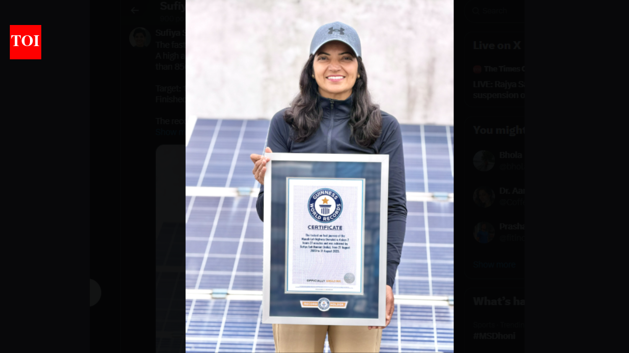 Indian runner sets Guinness record for fastest Manali–Leh run across high Himalayan passes, finishes under 100 hours |