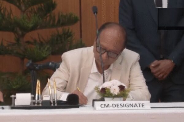 NEW DELHI: Bharatiya Janata Party’s Y Khemchand Singh was sworn in as the chief minister of Manipur on Wednesday. The NDA legislature party leader staked claim to form the government in the state earlier in the day. The ethnic violence-torn state was under President’s rule since February last year.Kuki BJP MLA Nemcha Kipgen and Naga People’s Front MLA L Dikho was sworn in as the deputy chief ministers.The ministry of home affairs announced the revocation of President’s rule in Manipur with immediate effect.”Pleased to stake claim to form the new government before the Hon’ble Governor, Shri Ajay Kumar Bhalla Ji, at Lok Bhavan today, following my arrival from New Delhi, in the august presence of BJP National General Secretary, Shri Tarun Chugh Ji, and BJP Northeast Coordinator, Shri Sambit Patra Ji,” Khemchand said in a post on X.The move followed the Manipur BJP legislature party’s decision to elect 62-year-old as its leader at a meeting held at the party’s headquarters in New Delhi. The meeting saw the participation of 35 out of the state’s 37 BJP MLAs and was attended by senior party leaders, including central observer Tarun Chugh, BJP’s northeast in-charge Sambit Patra and state president A Sharda Devi.Later, a separate meeting took place at the Manipur Bhavan in the national capital, bringing together MLAs of the NDA’s constituent parties in the state along with BJP legislators. Members from the National People’s Party, Naga People’s Front and Independents joined the discussions and unanimously backed Singh as the NDA legislature party leader, while Nemcha Kipgen of the Kuki community was endorsed as the deputy leader.N Biren Singh stepped down as Manipur chief minister in February 2025 following criticism over his government’s handling of the ethnic clashes between Meiteis and Kukis that erupted in May 2023, after which President’s Rule was imposed in the state.About the AuthorTOI News DeskThe TOI News Desk comprises a dedicated and tireless team of journalists who operate around the clock to deliver the most current and comprehensive news and updates to the readers of The Times of India worldwide. With an unwavering commitment to excellence in journalism, our team is at the forefront of gathering, verifying, and presenting breaking news, in-depth analysis, and insightful reports on a wide range of topics. The TOI News Desk is your trusted source for staying informed and connected to the ever-evolving global landscape, ensuring that our readers are equipped with the latest developments that matter most.”Read MoreEnd of ArticleFollow Us On Social MediaVideosRahul Gandhi Defends Naravane Memoir Quotes, Priyanka Questions Nishikant Dubey Quotes On Nehru’Justice Is Crying…’: Mamata Banerjee Takes EC Head On In Supreme Court Over SIR Row In Bengal‘Combatise Space Command…L1 Needs To Go.’: Expert Stresses Defence Reforms After Budget 2026India-US Trade Deal Vs India-EU FTA: Which Agreement Delivers Bigger Exports Jobs And GrowthKorean ‘Love Game’ Under Lens After Ghaziabad Sisters Suicide Raises Alarm On Digital AddictionPolitical Storm Erupts As Rahul Gandhi, Ravneet Bittu Clash, Cong Targets PM Modi On Epstein FilesPiyush Goyal Defends India-US Trade Deal in Lok Sabha, Says Farmers And Dairy Interests Fully Safe’Sorry Papa’: Suicide Note From Three Sisters In Ghaziabad Triggers Debate On Gaming AddictionMamata Banerjee Takes SIR Battle Against Election Commission To Supreme Court, Openly Challenges BJPChina Backs BRICS Presidency, Highlights Record Trade Growth With India Amid Diplomatic Reset123PhotostoriesNot just potato: 9 types of popular fillings that make samosa a true food lover’s delightGaming addiction, school dropout, isolation: Key details in Ghaziabad-Loni sisters’ death caseBengaluru plans 800-metre flyover to decongest Iblur Junction; ORR travel time to dropIs your rice real? Simple home checks for “plastic rice” and 5 recipes to tryBest-rated BTS tours: From ‘Love Yourself’ to ‘The Wings’ toursTop 5 real estate hotspots in Mumbai Metropolitan Region (MMR) in 2026Why BMW cars are so expensive: The features that make them stand outWhat is the difference between a lease and a rent agreement7 parenting lessons from Violet BridgertonHow vintage furniture shapes modern comfort123Hot PicksBudget 2026Gold Silver PricesParliament Budget SessionRelationship consentIncome Tax CalculatorPublic holidays February 2026Bank Holidays februaryTop TrendingArtemi PanarinMLB Trade RumorsAyesha CurryKayla NicoleNHL Injury UpdatePuka NacuaRussell WilsonDenver Nuggets vs Detroit PistonsNikola JokicGold Riyadh Players Ranking