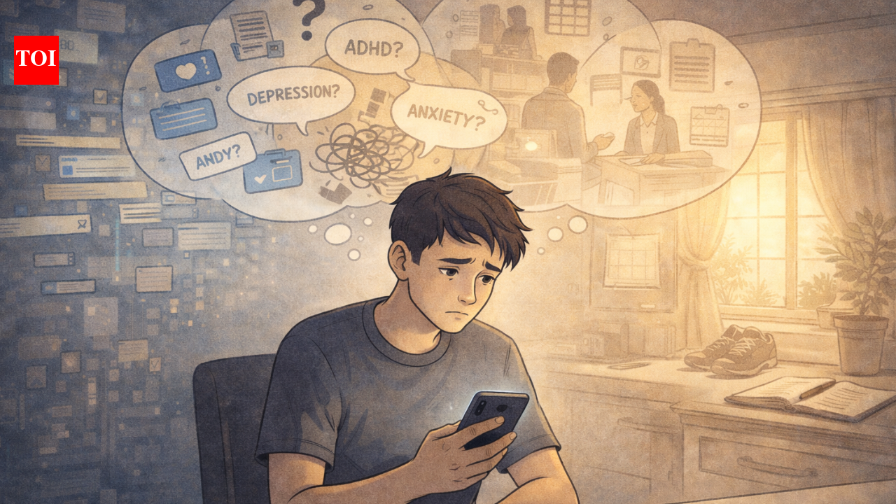 AI generated image On a phone screen, symptoms line up neatly. Restlessness, fatigue, poor sleep, a lingering sense of worry, and suddenly a bad week starts to look like a diagnosis. For many, it begins with something small: a sleepless night, stress at work, trouble concentrating. A quick search follows.With internet access now nearly universal, people are turning to search engines and social media at the first sign of discomfort, often long before they consider a clinic or counsellor. Everyday struggles are filtered through symptom lists and mental health posts that promise quick clarity. The ease is tempting. Answers arrive instantly, without appointments or difficult conversations. But as screens increasingly shape how distress is understood, the boundary between self-awareness and self-diagnosis begins to blur.Anxiety and depression are the most commonly self-identified conditions, but increasingly, people are also diagnosing themselves as neurodivergent based on online content. The problem, psychologists caution, is that many mental health symptoms overlap not only across disorders but also with physical illnesses. AI generated image Low energy, poor concentration, or changes in appetite can point in several directions. Without clinical training, naming a condition can become guesswork, and the consequences of getting it wrong, from inappropriate self-treatment to delayed professional care, can be serious. As self-diagnosis becomes more widespread, it raises a larger question about trust, access, and why so many people feel compelled to turn to the internet to understand their own minds.Mental health content now occupies a large and influential corner of social media, particularly on platforms such as Instagram. Yet most of this content is not created by trained professionals. A significant proportion of mental health-related videos circulating online contain inaccurate or misleading information. This reality sits uneasily with the authority these videos often command among viewers.Social media does not merely reflect public opinion; it actively shapes it. This becomes especially troubling in the context of mental health, where misinformation has been shown to travel faster and reach wider audiences than verified facts. Short-form videos, stripped of nuance and framed for virality, can reduce complex psychological conditions to easily recognisable “symptom lists,” encouraging viewers to see themselves in what they watch.While anyone can be misled online, some users are more vulnerable than others. People scrolling casually, without actively seeking specific information, are more likely to absorb false or incomplete claims than those who approach content with a defined question or sceptical intent. This passivity matters because much of what users encounter on social media is no longer a matter of choice. Personalisation algorithms decide what appears on a feed, quietly narrowing the range of information a person sees.In practice, this means users may repeatedly encounter similar mental health narratives, often sensational, oversimplified, or incorrect, without realising how curated their experience has become. Over time, repetition lends credibility. When a diagnosis or label appears often enough, it can start to feel self-evident, even in the absence of professional evaluation.For mental health, the implications are serious. Accepting misinformation uncritically can lead to incorrect self-diagnosis, inappropriate self-treatment, or delayed medical care. In a country like India, where mental healthcare is already stretched thin and stigma remains a barrier, the internet often fills a vacuum. But when unverified voices and algorithm-driven amplification dominate that space, the cost of confusion is borne by users trying, in good faith, to understand their own minds.When symptoms start looking like diagnoses One of the most significant limitations of self-diagnosing mental health conditions lies in what it leaves out. Online checklists and explanatory videos rarely account for differential diagnosis or comorbidity, the clinical process of distinguishing between conditions that look similar, or recognising when more than one condition exists at the same time. In practice, mental health concerns seldom appear in neat isolation. A diagnosis is often layered, shaped by how one difficulty triggers or deepens another.”Self-diagnosis can never be truly helpful. At best, you can only identify that you are not functioning well or that your daily life is getting hampered, and then seek professional help. When you start searching your symptoms on Google or ChatGPT, that is when it begins to become problematic,” said Sreeparna, a practising behavioural therapist. AI generated imageConsider panic disorder. Persistent panic attacks can erode a person’s sense of control and stability, eventually giving way to hopelessness or depression. Treating one without recognising the other can blunt recovery. This is where clinical training matters. Mental health professionals are trained to rule out overlapping conditions and to factor in medical history, social environment, cultural background and life circumstances, elements that are largely absent from self-assessment online. Without this broader lens, treatment plans risk addressing the wrong problem, or only part of it.Misdiagnosis is especially likely when disorders share visible traits. Borderline personality disorder and bipolar disorder, for instance, can both involve impulsive behaviour, intense mood changes, irritability and suicidal thoughts. ADHD and borderline personality disorder, though very different in origin, may both present as emotional sensitivity, impulsivity and strained relationships. Similarly, schizoid personality disorder and autism can overlap in social withdrawal and limited emotional expression, despite distinct underlying mechanisms.Anxiety and depression complicate matters further because many of their symptoms, such as low energy, poor concentration, sleep disruption, irritability, and changes in appetite, are common across a wide range of mental health conditions. Trauma, too, has become an umbrella term online, used to explain an expanding list of emotional and behavioural experiences, often without regard for clinical thresholds or context.What is frequently lost in self-diagnosis is proportion. Most people will experience anxiety, low mood, restlessness or difficulty concentrating at some point in their lives. These experiences alone do not constitute a disorder. Clinicians look instead at how long symptoms persist, how often they occur, how intense they are, how many appear together, and, crucially, whether they interfere with daily functioning.Mental health conditions are complex, shaped by biology, environment and experience. Reducing them to labels drawn from the internet can flatten that complexity, leaving important questions unasked. In trying to name their distress, individuals may miss the fuller picture, one that requires training, context and careful judgement to see clearly.Why do people self-diagnose mental illnesses?The growing tendency to self-diagnose mental health conditions is driven by several overlapping factors rather than a single trigger. Some of the prevalent causes can be:The sheer volume of mental health content online: Social media platforms are flooded with content around mental health that can severely mislead an individual and push them towards self-diagnosing themselves. The content available online, especially short-form content, tends to oversimplify complex disorders. These posts often reduce serious diagnoses to a handful of symptoms, making it easier for users to see themselves reflected, even if it is completely false. Stigma and hesitation around seeking help: Despite greater public awareness and conversations around mental health, stigma around it remains strong. Many people fear being judged by their family, friends, employers or even healthcare professionals, leading them to seek answers privately, especially online. AI generated image Limited access to professional care: In India, access to mental healthcare is unevenly spread and can be expensive. Long waiting periods, language barriers, and a shortage of trained professionals lead people to seek quicker, cheaper alternatives online. The need for reassurance and quick explanations: For those dealing with ongoing stress, anxiety, sleep problems or low self-esteem, uncertainty can be distressing. Online self-diagnosis offers an immediate sense of clarity and control.Feeling unheard or misunderstood: Some individuals turn to self-diagnosing online after they have had negative experiences with healthcare professionals or personal relationships to some capacity, where their struggles were minimised or ignored.For a generation used to immediacy, quick searches, instant responses, and constant connectivity, turning to a screen often feels easier than sitting with uncertainty or discomfort. Technology has also altered social behaviour in quieter ways. As more interactions move online, isolation has become normalised, even comfortable. Information, reassurance and conversation are all available without leaving the room.“Easy access to the internet is one of the most significant features of modern life. People of this generation are highly dependent on instant gratification, which has made many of them lazier. Moreover, technology has made us more isolated, and we have gradually become accustomed to this isolation because we can access information or communicate with people while simply lying in bed. So breaking this barrier and approaching a therapist to address the actual issues requires a great deal of courage,” said Sreeparna.Young, online, and searching for answersScreen time now frames much of childhood and adolescence. According to the American Academy of Child and Adolescent Psychiatry, children between the ages of 8 and 12 spend 4 to 6 hours a day in front of screens. For teenagers, that figure rises to nearly nine hours. These numbers matter because they describe not just entertainment habits, but the spaces where young people are learning how to understand themselves.Teenagers and young adults today are growing up online. Smartphones and social media are where they encounter new ideas, form opinions and look for words to describe what they are feeling. Mental health, once discussed quietly or not at all, has become a visible and frequent topic in these digital spaces. Videos, posts and threads about anxiety, depression, ADHD or trauma are often shared widely, framed as relatable and reassuring.“Breaking the barrier and actually reaching out for help is a big deal. But at the same time a lot of online content, especially videos that show symptoms of mental disorders, can have a negative impact. As human beings, we are naturally biased, especially when we are not trained in psychology. Sometimes we see what we want to see,” said Sreeparna.For many young users, this content fills a gap. Conversations about mental health are still limited in families, schools and colleges, and access to professional support remains uneven. The internet steps in as a readily available guide. But the ease of access also raises concerns. Much of what circulates online is simplified, anecdotal or driven by engagement rather than accuracy.When hours of daily screen time double as hours of informal mental health education, the line between awareness and misinformation can blur. The question, then, is not whether young people are seeking answers; they clearly are, but whether the platforms shaping their understanding are equipped to offer reliable ones.“When people start self-diagnosing based on such content, there is a high chance that they misunderstand themselves, miss important details, and label themselves with common or so-called “trendy” disorders. This really needs to stop, because people don’t realise how much harm they are doing to themselves,” Sreeparna added. .Unlike online self-assessments, clinical diagnosis follows a structured and methodical process. Psychologists and psychiatrists rely on multiple sources of information, not a single conversation or symptom list, to arrive at a diagnosis. The aim is not just to name a condition, but to understand how it affects a person’s life and what might be driving it.Key steps in the clinical diagnostic process typically include:Clinical interview: This is a detailed conversation in which the clinician asks about symptoms, how long they have been present, how intense they are, and how they interfere with daily functioning, at work, at home and in relationships.Mental status examination (MSE): During the session, clinicians observe appearance, behaviour, speech, mood, thought patterns and cognitive abilities. These observations often reveal details patients may not consciously report.Use of standard diagnostic criteria: Symptoms and behaviours are assessed against the Diagnostic and Statistical Manual of Mental Disorders (DSM-5-TR), which provides clear thresholds and definitions for each condition. AI generated imageRuling out physical causes: When required, clinicians may recommend physical examinations, blood tests or imaging to check whether symptoms such as anxiety or low mood are linked to medical conditions, hormonal issues or substance use.Collateral information: Input from family members, caregivers or previous medical records can help build a fuller picture, particularly when symptoms are longstanding or complex.Taken together, these steps help clinicians move beyond surface-level symptoms. Diagnosis, in clinical settings, is as much about context and consistency as it is about labels.On asked how should psychologists respond when patients come in already convinced they have a particular disorder, Sreeparna said, “best we can do is counselling, lead them to the right path, make them understand why self-diagnosis can be impactful, and lastly spread awareness as much as possible.”End of ArticleFollow Us On Social MediaVideosIndia Can Wait Out Trump: Ajit Doval Warned Marco Rubio Against Bullying On Trade Deal, Says ReportIndia’s AI Rise Gets Global Push As UN Chief Praises Leadership, Nvidia CEO Predicts Job Surge’No Fixed Timeline Yet’: Jaishankar Clears Air About The Process Behind India-US Trade Negotiations’India Will Decide…’: Russia Backs Delhi After US Claims PM Modi Agreed To Stop Buying Russian OilEAM Jaishankar, Marco Rubio Underscore De-Risking Supply Chains At US Critical Minerals MeetOppn Women MPs Storm Treasury Benches Amid Protests: Inside PM Modi’s Lok Sabha Speech Cancellation‘This is the era for India’: BlackRock CEO Larry Fink Hails New Delhi’s Economic Rise’Agriculture, Dairy Protected’: Piyush Goyal Cheers India-US Pact; Jaishankar Meets Trump Top Aides’Insulted Sikh Community’: Hardeep Puri Slams Rahul Gandhi Over ‘Traitor’ Remark At Ravneet BittuRahul Gandhi Defends Naravane Memoir Quotes, Priyanka Questions Nishikant Dubey Quotes On Nehru123Photostories10 things to buy from Surajkund International Crafts Mela this year32 hours, 30,000+ trucks, ambulances frozen, families sleeping in cars: Mega Pune-Mumbai Expressway jam explainedTop 7 real estate hotspots in Greater Noida in 20266 ultra-luxury cars for women who value style and power5 costly mistakes to avoid when purchasing your first homeThe 50: From an ugly clash between Rajat Dalal and Prince Narula to Elvish Yadav’s friend Archit Kaushik physically attacking Maxtern: Highlights from the episode5 best ways to cook broccoli for maximum health benefits7 flower seeds to sow in February for a colourful garden all seasonJupiter-inspired names for babies born on ThursdayFrom Miley’s leather to Rosé’s black dress: 5 Grammy trends you can actually wear to work today123Hot PicksBudget 2026Gold Silver PricesParliament Budget SessionGCC Unified Visa 2026Income Tax CalculatorPublic holidays February 2026Bank Holidays februaryTop TrendingNBA Trade NewsMLB Trade RumorsCardi BKayla NicoleLindsey Vonn ACL InjuryCooper DeJeanTom BradyDenver Nuggets vs Detroit PistonsWho is Mickey Lolich WifeMickey Lolich Passes Away