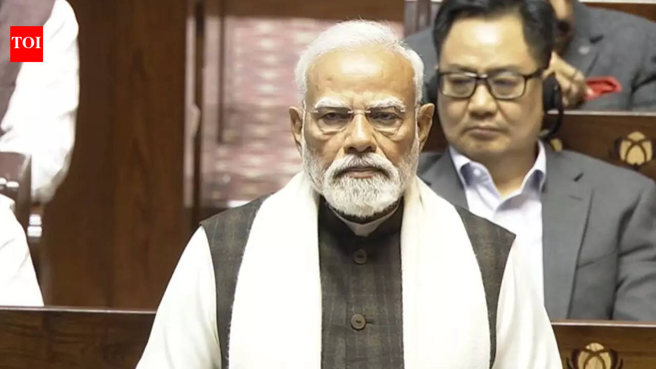 ‘Kharge can sit and shout slogans’: PM Modi’s dig at opposition leaders protesting in Rajya Sabha