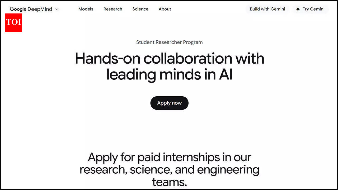 Google opens 2026 Student Researcher Programme offering AI and ML opportunities for BS, MS and PhD candidates