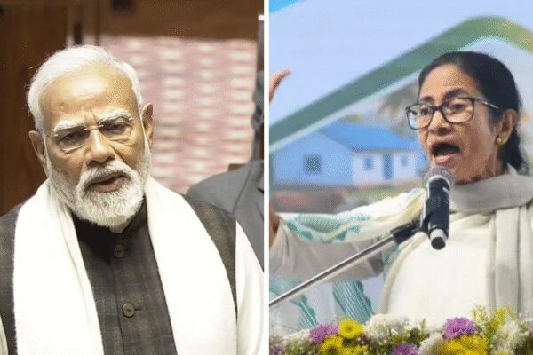 NEW DELHI: Prime Minister Narendra Modi on Thursday unleashed a scathing attack on the opposition, with a special focus on rivals in poll-bound states of West Bengal and Assam. At the receiving end were the Congress, which is the BJP’s principal challenger in Assam and a key contender for power in Kerala, and the Trinamool Congress, which is the saffron party’s arch political rival in West Bengal. The DMK, which rules poll-bound Tamil Nadu, also found a mention in the Prime Minister’s speech but there were no direct charges against the MK Stalin government.While the sharpest salvos were reserved for the Congress and the Gandhis, Mamata Banerjee and her Trinamool Congress came under attack for allegedly supporting the infiltrators.The Congress was quick to dub the Prime Minister’s address as “another election rally speech” and accused him of speaking lies.”Another election rally speech lasting 97 minutes in the Rajya Sabha today by the Prime Minister. As always, it was overflowing with abuses and assaults, distortions and dramatics, innuendos and insults — and of course his usual quota of blatant and brazen lies,” Congress leader Jairam Ramesh said on X.”His self-obsession and his fixation on dialogue-baazi and demagoguery was on full display,” the Congress leader added.‘Insensitive government in West Bengal’The Prime Minister called the Trinamool Congress in West Bengal “insensitive” and alleged that the ruling party was helping infiltrators. He took a jibe at Mamata Banerjee who herself appeared in the Supreme Court to argue in an ongoing case against the ongoing Special Intensive Revision (SIR) in her state.West Bengal will vote to elect a new assembly in a month or two and the BJP is going all out to wrest power from the Trinamool Congress.”Our colleagues from the TMC spoke a lot… They should introspect… A merciless government that is creating new records of decline, and they are giving sermons here. Such merciless government is pushing the future of people into darkness,” Modi said referring to the Mamata Banerjee-led West Bengal government.”They only care about power… Even the most prosperous countries are pushing out illegal infiltrators. In our country, courts are being pressured to save infiltrators,” he alleged.”How would the youth of the country forgive such people who are putting in efforts to fight the case of infiltrators? They are snatching the rights of our youth, their livelihood… tribal land. It endangers the lives of our sons and daughters… But they only care about power, and they are advising us,” he lamented. Modi said they are “blind” to these problems being faced by the youth.‘Congress, Congress, Congress … and Assam’The bulk of Prime Minister Modi’s speech was focussed on the Congress and the Gandhis including Jawahar Lal Nehru and Indira Gandhi.The Congress was accused of insulting the President and hence the entire tribals and the women community, insulting a Sikh BJP leader Ravneet Singh Bittu and hence the entire Sikh community and finally insulting an Assamese acting Lok Sabha Speaker on chair and hence the entire Assamese people.Talking about disruptions in the Lok Sabha, the Prime Minister said, “Congress insulted the President. It’s shameful…Yesterday in the Lok Sabha, a discussion could not be held on the President’s address. It is an insult to the office of the President. Such people do not have the right to speak about the Constitution”.”You have insulted tribals, women, and the top post of India,” he pointed out.”The incident that took place in the Lok Sabha is very painful. We can understand your frustration, but it was done in the temple of democracy. At that time, there was an MP from Assam in the chair, and papers were thrown at him. Is it not an insult to the northeast? Not an insult to the people of Assam?”He was referring to Dilip Saikia, a BJP MP from Darrang-Udalguri in Assam, and Krishna Prasad Tenneti, a TDP MP from Bapatla, Andhra Pradesh. Both are members of the Panel of Chairpersons in the Lok Sabha.Assam, like Bengal, will vote to elect a new assembly in some months and the Congress is going all out to defeat the BJP which has ruled the state for the last 10 years.With the entire opposition staging a walkout from Rajya Sabha after initially raising slogans against the Centre, the Prime Minister made the speech without any disruptions. The opposition claimed that the leaders of opposition (LoP) in both Rajya Sabha and Lok Sabha were not being allowed to speak, prompting them to stage a walkout.”Vipaksha ki awaaz nahi dabegi. Tanashahi nahi chalegi. LoP (Leader of Opposition) ko bolne do. (The opposition’s voice can’t be suppressed. Dictatorship cannot work. Let the LoP speak),” the opposition leaders raised slogans as soon as the Prime Minister started to speak. However, once they walked out there were no further disruptions unlike in Lok Sabha where the Prime Minister did not come to speak yesterday.(With inputs from agencies)About the AuthorTOI News DeskThe TOI News Desk comprises a dedicated and tireless team of journalists who operate around the clock to deliver the most current and comprehensive news and updates to the readers of The Times of India worldwide. With an unwavering commitment to excellence in journalism, our team is at the forefront of gathering, verifying, and presenting breaking news, in-depth analysis, and insightful reports on a wide range of topics. The TOI News Desk is your trusted source for staying informed and connected to the ever-evolving global landscape, ensuring that our readers are equipped with the latest developments that matter most.”Read MoreEnd of ArticleFollow Us On Social MediaVideos’Trump Wanted Unilateral Deal With India’: Former Envoy Unpacks India-US Trade Deal AnnouncementRahul Gandhi Called Ravneet Bittu ‘Traitor’ Because He Is Sikh: PM Modi’s Big Attack’Sit And Protest’: PM Modi Unfazed By Slogans, Takes Dig At Kharge As Opposition Walks Out Of RS’PM Hiding Behind Speaker’: Priyanka Gandhi Slams Om Birla’s Remark On Modi’s Lok Sabha Speech SkipWorld Praises India-US Trade Deal: PM Modi Tells Rajya Sabha Youth Will Gain Global Opportunities’Women MPs Near PM’s Chair’: Speaker Om Birla Reveals Why PM Modi Skipped Lok Sabha Speech’India Open To Explore Commercial Merits Of Venezuela Oil Import’: MEA On Trump’s Russian Oil ClaimIndia Shifts Trade Focus To Gulf Bloc After US And EU Deals, Piyush Goyal Announces Fresh FTA PushRajya Sabha Explodes As Nadda, Mallikarjun Kharge Trade Barbs Over Rahul Gandhi, ‘Gag’ On OppositionArt of the deal: How India turned from Maharaja of tariffs to king of deals123PhotostoriesCraziest things people have stolen from popular tourist locations5 high-performance cars that blend beauty with engineering powerPriyanka Chopra to Katrina Kaif: 5 iconic bridal jewellery pieces that made it to wedding trousseau of Bollywood’s top divas8 quick vegetarian air fryer dishes you can make in under 10 minutesFrom a lavish house in Dubai to net worth: Tejasswi Prakash and Karan Kundrra’s luxurious lifestyle5 countries where tourist travel is extremely restrictedZeenat Aman, Rekha, Waheeda Rehman, Madhubala: Rare, unseen moments of Bollywood’s most iconic leading ladiesAnanya Panday, Sara Ali Khan, Mouni Roy and Raveena Tandon: Celebrities who proudly display their Shiv bhakti sideAbhishek Bachchan birthday special: Must-watch films on OTT including ‘Guru’, ‘Dasvi’, ‘Manmarziyaan’, ‘Ludo’ and ‘Ghoomer’Kangana Ranaut is owning Parliament style again: 5 saree looks that made everyone stop scrolling123Hot PicksBudget 2026Gold Silver PricesParliament Budget SessionGCC Unified Visa 2026Income Tax CalculatorPublic holidays February 2026Bank Holidays februaryTop TrendingNBA Trade NewsNBA Trade UpdateNew Jersey Devils TradeStefon DiggsFramber ValdezWPL Final PreviewHarmanpreet KaurDeontay WilderBrad MarchandChris Paul