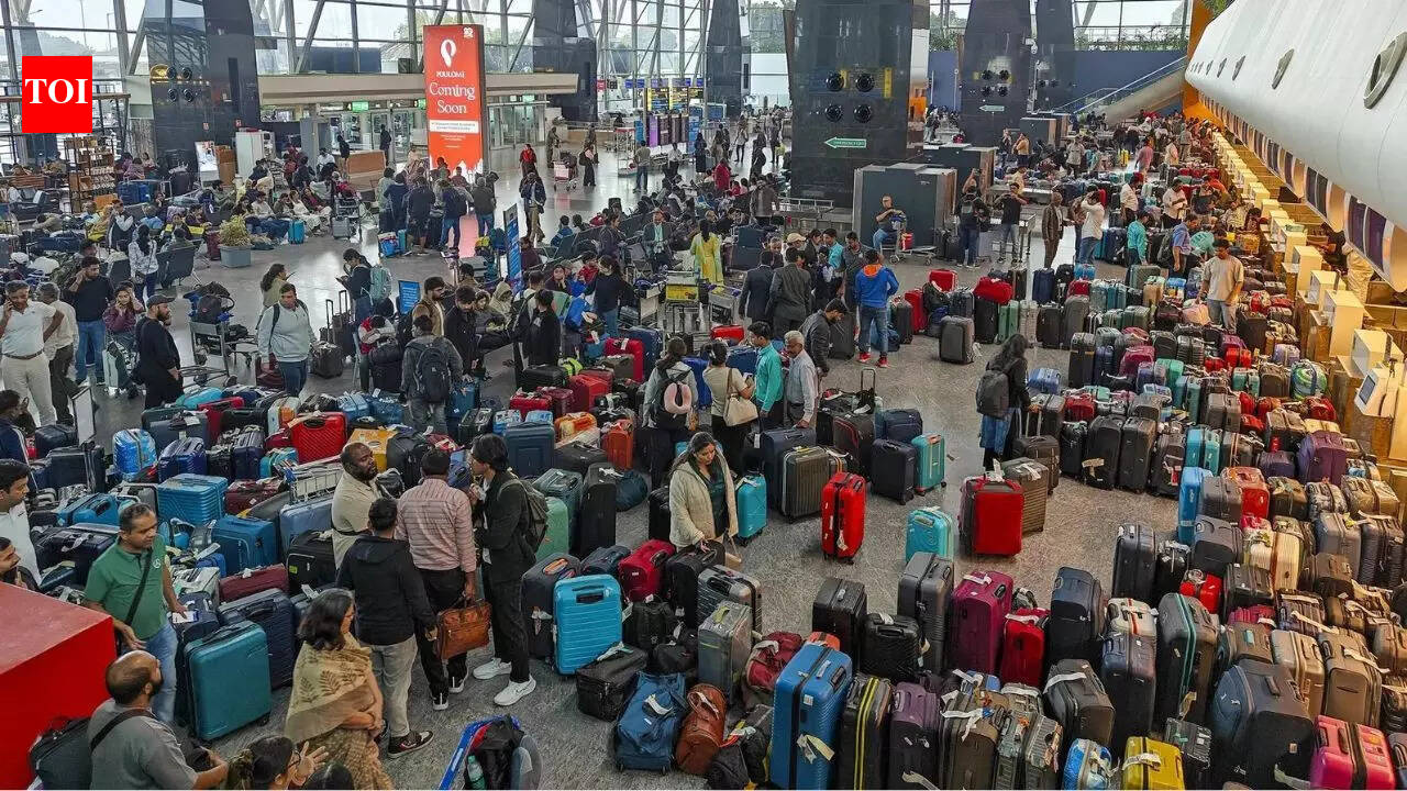 Stranded passengers search for their luggage near a counter after IndiGo cancelled more than 400 flights, at the Kempegowda International Airport, in Bengaluru, Karnataka. (File photo/ PTI) CHENNAI: When IndiGo’s flight operations went topsy-turvy in December last year, there were videos and photos of hapless and tired passengers confronting ground staff. The Directorate General of Civil Aviation (DGCA) has now put a number to their faces.The directorate’s monthly traffic data for Dec 2025 says 16.2 lakh domestic flyers were stranded at airports across the country due to the non-availability of either IndiGo aircraft or their crew members. The number of people affected due to total cancellation of flights was 9.8 lakh, while those stranded at the airports due to delays beyond two hours were 6.4 lakh.Simultaneously, 43,278 flyers who had booked flights on Air India and Air India Express were affected due to cancellation of flights. The number of passengers affected due to delays beyond two hours was almost 1.2 lakh.DGCA prepared the traffic report based on information received from the respective domestic airlines. IndiGo spent about Rs 22.7 crore on refunds, alternate flights and other facilitation in the same month, it said. The airline, however, said it cannot share details about the number of passengers eligible for compensation and the number compensated so farAt a Jan 29 meeting to review IndiGo’s operations, the airline assured that it would be good to fly without any disruption, even with the removal of exemptions to Flight Duty Time Limitations (FDTL) regulations from Feb 10 onwards, as they now have sufficient pilots on the roster.Civil aviation expert Captain M Ranganathan said the problem is yet far from over. “For each domestic flight, an airline should have six pairs of pilots and co-pilots, and for long-haul flights there should be 11 pairs. The pilot availability they submitted is based on DGCA’s civil aviation requirements (CAR) regulations 2022. For their present fleet, there will still be a deficiency of pilots under new regulations. There is another storm brewing if the problem is not addressed,” he said.Several pilots told TOI the biggest problem was poor pay. “Pilots’ salary is very low in India compared to other countries, and pilots are among the highest taxpayers,” said a pilot.About the AuthorVenkadesan SVenkadesan S is a Special Correspondent who primarily covers electricity, aviation, the information commission, central investigation agencies, and metro rail.End of ArticleFollow Us On Social MediaVideos’Casebook Study Of How To Deal With Trump’: Former Envoy On India’s Restraint Amid US Provocations’Sense Of Relief After High Tariffs’: Dhruva Jaishankar On What India US Trade Deal Changes’Is This Mohabbat Ki Dukaan?’: PM Modi Hits Out At Opposition Over ‘Modi Teri Kabr Khudegi’ Slogans’Trump Wanted Unilateral Deal With India’: Former Envoy Unpacks India-US Trade Deal AnnouncementRahul Gandhi Called Ravneet Bittu ‘Traitor’ Because He Is Sikh: PM Modi’s Big Attack’Sit And Protest’: PM Modi Unfazed By Slogans, Takes Dig At Kharge As Opposition Walks Out Of RS’PM Hiding Behind Speaker’: Priyanka Gandhi Slams Om Birla’s Remark On Modi’s Lok Sabha Speech SkipWorld Praises India-US Trade Deal: PM Modi Tells Rajya Sabha Youth Will Gain Global Opportunities’Women MPs Near PM’s Chair’: Speaker Om Birla Reveals Why PM Modi Skipped Lok Sabha Speech’India Open To Explore Commercial Merits Of Venezuela Oil Import’: MEA On Trump’s Russian Oil Claim123PhotostoriesValentine’s Day Gift Ideas According To Your Birth NumberNora Fatehi birthday special: Best fashion moments of the ‘Dilbar’ girlFrom Erica Fernandes to Upasana Singh: TV stars expose the industry’s dark side10 popular spicy dishes in the worldCraziest things people have stolen from popular tourist locations5 high-performance cars that blend beauty with engineering powerPriyanka Chopra to Katrina Kaif: 5 iconic bridal jewellery pieces that made it to wedding trousseau of Bollywood’s top divas8 quick vegetarian air fryer dishes you can make in under 10 minutesFrom a lavish house in Dubai to net worth: Tejasswi Prakash and Karan Kundrra’s luxurious lifestyle5 countries where tourist travel is extremely restricted123Hot PicksBudget 2026Gold Silver PricesParliament Budget SessionGCC Unified Visa 2026Income Tax CalculatorPublic holidays February 2026Bank Holidays februaryTop TrendingKayla NicoleAyesha CurryCardi BTravis Kelce Super Bowl PartyTyler ShoughScott ArnielNHL Trade RumorsChicago Bulls vs Toronto RaptorsJoe FlaccoChris Paul