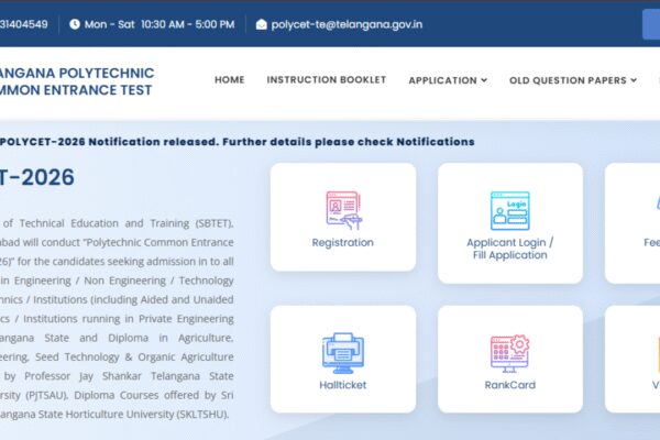 TS POLYCET 2026 registration begins at polycet.sbtet.telangana.gov.in: Direct link, application details here