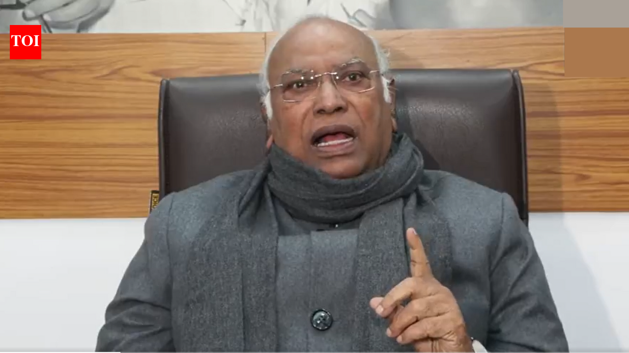NEW DELHI: Congress president Mallikarjun Kharge on Friday criticised Prime Minister Narendra Modi and the Union government over what he called a denial of facts surrounding the publication of former Army chief General M.M. Naravane’s memoir, saying the issue was “right under your nose” and accusing the government of evading key questions raised by the Opposition.Kharge’s remarks came after Opposition parties walked out of the Rajya Sabha during the Prime Minister’s reply to the debate on the President’s address yesterday, alleging that their concerns – particularly on national security and China – were not addressed. ‘Sit And Protest’: PM Modi Unfazed By Slogans, Takes Dig At Kharge As Opposition Walks Out Of RS “There is no need to react to the PM’s speech, but I would like to respond to the things he said. Because repeating the lies has been one of his habits,” Kharge said, referring to the Prime Minister’s speech. “In 97 minutes of this speech, the PM did not say anything conclusive, he didn’t reply to any of the concerns we had raised during the discussion, but only spoke about the last 100 years, 75 years and 50 years.” Referring to the controversy over former Army Chief General Naravane’s memoir, Kharge questioned the government’s claim in Parliament that the book had not been published.“When we talk about the country’s defences, we received the published book by General MM Naravane (Retd), but how did you not get it? And you say in the parliament that the book hasn’t been published. How can the Defence Minister say that the book is not published? It is a privilege. It is right under your nose,” Kharge said.He alleged that both home minister Amit Shah and defence minister Rajnath Singh repeated the same position in the House before Rahul Gandhi brought an alleged “memoir” of ex-Army Chief Naravane in Parliament. “In the end it turned out to be true,” he said.Kharge also questioned the government’s response when Leader of Opposition in Lok Sabha Rahul Gandhi raised the issue of China during the debate. “Why were they troubled when LoP Rahul Gandhi raised the issue (China issue)? Listen to the truth and reply… deny it,” he said. Kharge said the Opposition decided to walk out as it felt the Prime Minister had failed to substantively respond to the debate. “It is so unfortunate that he had no substance and answer to the issues we had raised in the House. Later, they only kept abusing me,” he said.Rejecting allegations that the Congress had insulted the Sikh community, after Rahul Gandhi’s comment calling Union minister Raveneet Bittu “traitor” snowbowled into a big controversy, drawing sharp reaction from BJP.Kharge said, “We respect the Sikh community.” He cited former Prime Minister Manmohan Singh, saying, “Dr Manmohan Singh, a renowned economist was appointed the Finance Minister and PM twice, the same post as Modi ji.” Accusing the ruling party of relying on attacks rather than governance, Kharge said, “In the last 10 years, what have they done except abuse the Congress?”About the AuthorTOI News DeskThe TOI News Desk comprises a dedicated and tireless team of journalists who operate around the clock to deliver the most current and comprehensive news and updates to the readers of The Times of India worldwide. With an unwavering commitment to excellence in journalism, our team is at the forefront of gathering, verifying, and presenting breaking news, in-depth analysis, and insightful reports on a wide range of topics. The TOI News Desk is your trusted source for staying informed and connected to the ever-evolving global landscape, ensuring that our readers are equipped with the latest developments that matter most.”Read MoreEnd of ArticleFollow Us On Social MediaVideosCricket Nationalism for Cameras, Dollars Dictate Reality? Why Pak Courted Ex-World Bank Chief BangaHAL Clarifies AMCA Status, Says It Will Bid For India’s Fifth-Generation Fighter Jet In 2035 PhaseAfter India Breaks Trump’s Tariff Wall, Bangladesh Moves Fast On A Hidden US Pact Under Interim RuleIndia’s Strategic Autonomy On Test As Russian Oil Imports Fall To Lowest Since Feb 2025 Amid US Push’Casebook Study Of How To Deal With Trump’: Former Envoy On India’s Restraint Amid US Provocations’Sense Of Relief After High Tariffs’: Dhruva Jaishankar On What India US Trade Deal Changes’Is This Mohabbat Ki Dukaan?’: PM Modi Hits Out At Opposition Over ‘Modi Teri Kabr Khudegi’ Slogans’Trump Wanted Unilateral Deal With India’: Former Envoy Unpacks India-US Trade Deal AnnouncementRahul Gandhi Called Ravneet Bittu ‘Traitor’ Because He Is Sikh: PM Modi’s Big Attack’Sit And Protest’: PM Modi Unfazed By Slogans, Takes Dig At Kharge As Opposition Walks Out Of RS123PhotostoriesTop 5 real estate hotspots in Pune, Maharashtra in 2026Top 10 hardest countries to get citizenship and why it’s nearly impossibleFrom being an ordinary cook to gaining popularity, buying a new house, and more – Farah Khan’s cook Dilip Mukhiya’s fame and lifestyleUp to 40% of India’s colorectal cancer patients are under 40: The profile of the country’s fourth most common cancer is shiftingWhat is a T3 in real estate and why it is important to know about itEpic movies and documentaries based on Dalai Lama’s life teachings: From ‘Kundun’ to ‘Never forget Tibet’Indian skies perfect for stargazing, and why February is the best timeThe 50: From Siwet Tomar flirting with Ridhi Dogra to Nikki Tamboli and Arbaz Patel facing issues in their relationship; Highlights from the episodePowerful baby boy names for those born on fridaySavannah Guthrie’s mother, Nancy Guthrie’s disappearance: Timeline breakdown with key events and critical moments123Hot PicksBudget 2026Gold Silver PricesParliament Budget SessionGCC Unified Visa 2026Income Tax CalculatorPublic holidays February 2026Bank Holidays februaryTop TrendingGCC Unified VisaRamadan 2026Golden State Warriors vs Phoenix Suns InjuryPhiladelphia 76ers vs Los Angeles Lakers injury reportNFL Trade RumorsMyles Garrett GirlfriendSuryakumar YadavGhaziabad Suicide CaseJim BentT20 World Cup