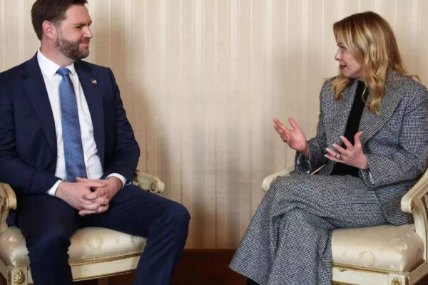 ‘I’ve learned Italian since the last time I saw you’: JD Vance jokes with Italy’s Meloni during meeting
