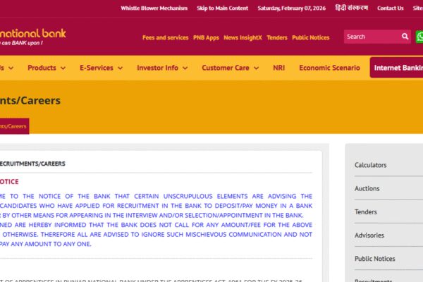 PNB Apprentice recruitment 2026: Registration window opens tomorrow for 5,138 posts at pnb.bank.in; check details here