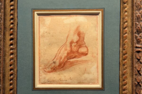 The  million foot: Lost Michelangelo sketch sets auction record