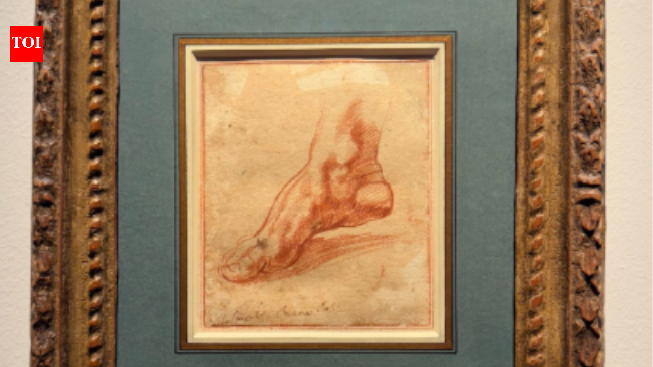 The  million foot: Lost Michelangelo sketch sets auction record