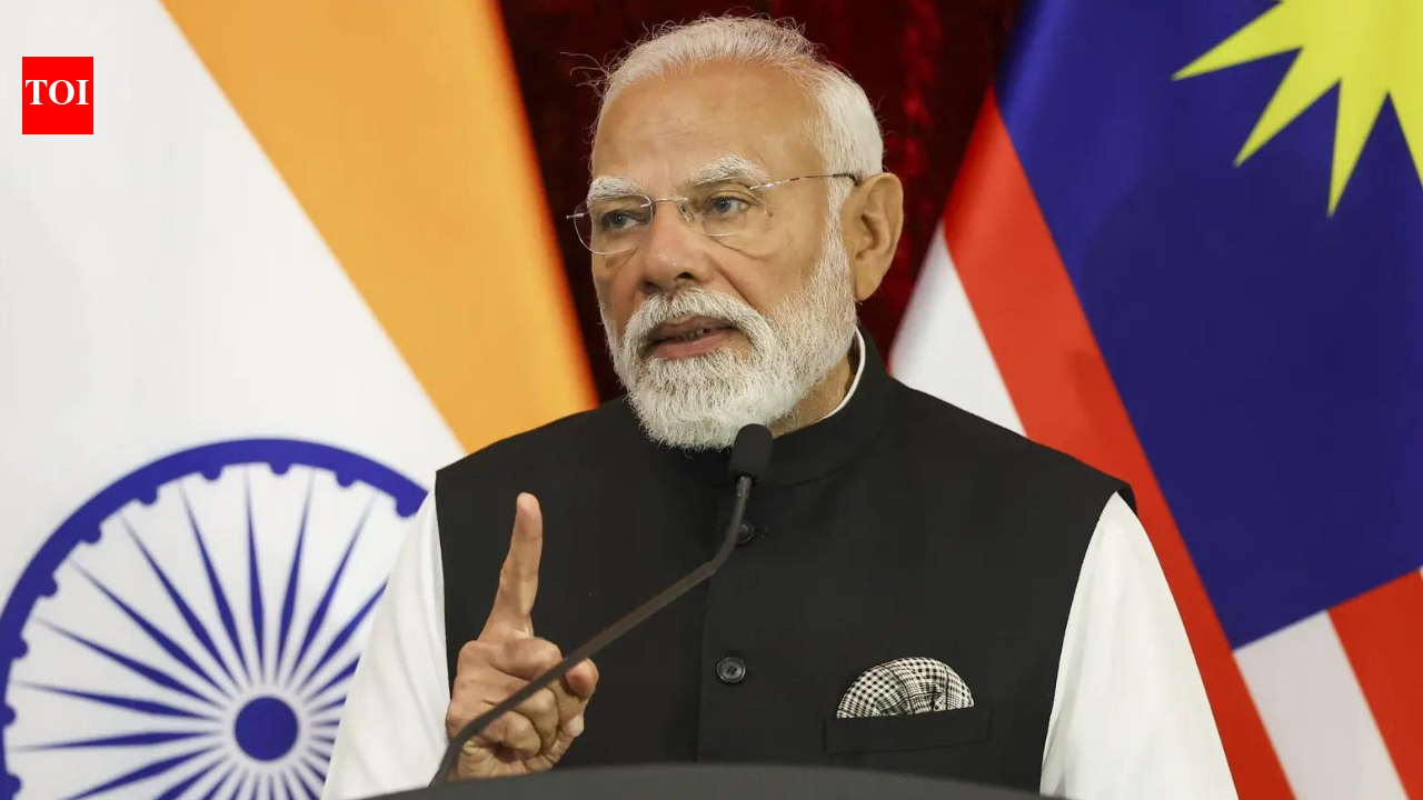 PM Modi (PTI)  NEW DELHI: Addressing a joint press statement in Kuala Lumpur with Malaysian Prime Minister Anwar Ibrahim, Prime Minister Narendra Modi said India’s stance on terrorism remains firm and uncompromising, reaffirming New Delhi’s support for efforts aimed at peace. He added that India and Malaysia would strengthen cooperation in security, including counter-terrorism, intelligence sharing and maritime security, while expanding defence collaboration.”Our message on terrorism is clear: no double standards and no compromise,” PM Modi said.PM Modi’s remarks in Malaysia came days after India indicated that the extradition of fugitive preacher Zakir Naik would be among the issues discussed during talks with Malaysian Prime Minister Anwar Ibrahim.The joint press statement followed delegation-level talks between Prime Minister Narendra Modi and his Malaysian counterpart Anwar Ibrahim, after the two sides exchanged several memoranda of understanding (MoUs).Top quotes from the press statement:India and Malaysia share a special relationship. We are maritime neighbours. For centuries, our people have had deep and affectionate ties. Today, Malaysia is the second largest country in the world with a population of Indian origin. Our civilisations, shared cultural heritage and democratic values bind us together.The Indo-Pacific region is committed to development, peace, and stability. India gives priority to ASEAN centrality.Last year, I could not come to Malaysia for the ASEAN Summit, but I had promised my dear friend that I would visit Malaysia at the earliest. For my foreign visit of 2026, I have come to Malaysia.In the security sector, we will strengthen cooperation in counter-terrorism, intelligence sharing and maritime security. We will also make defence cooperation more comprehensive. Along with AI and digital technologies, we will further advance our partnership in semiconductor, health and food security.The CEO forum organised today has thrown open new opportunities for trade and investment. We will pave a path to economic transformation through strategic trust.Shared love for the Tamil language also connects India and Malaysia. In Malaysia, the strong and living presence of Tamil can be seen in education, media and cultural life. I am confident that with today’s Audio Visual Agreement, film and music, especially Tamil films, will bring our hearts closer.About the AuthorTOI News DeskThe TOI News Desk comprises a dedicated and tireless team of journalists who operate around the clock to deliver the most current and comprehensive news and updates to the readers of The Times of India worldwide. With an unwavering commitment to excellence in journalism, our team is at the forefront of gathering, verifying, and presenting breaking news, in-depth analysis, and insightful reports on a wide range of topics. The TOI News Desk is your trusted source for staying informed and connected to the ever-evolving global landscape, ensuring that our readers are equipped with the latest developments that matter most.”Read MoreEnd of ArticleFollow Us On Social MediaVideos‘India’s Stand on Terrorism Is Clear’: PM Modi Speaks Firmly During Malaysia Visit”Strategic Ties And Trade Strengthened”: PM Modi Exchanges MoUs With Malaysian PM’Reasons For Reducing Russian Oil Imports Are…’ Foreign Expert Explains India-US Trade FrameworkIndia Reiterates Energy Security Priority, Signals Russia Oil Imports Will ContinueGhaziabad Sisters’ Deaths: Father’s Three Marriages Add Twist To Probe“Deal Favours US farmers” Opposition Attacks India-US Trade FrameworkFrom Tamil Pride To Global Trust: How PM Modi Used Culture To Reset India-Malaysia RelationsPM Modi In Kuala Lumpur Says India Malaysia Ties Are Rising, Unveils IMPACT Vision For Asia”To Benefit Farmers….” Shivraj Singh Chouhan Big Claim On India-US Trade DealPiyush Goyal Says Agriculture Is Self Reliant Sector As India Refuses Farm Import Benefits To US123Photostories7 Japanese techniques to let go of relationship anxiety2 India dishes among Top 100 Dumplings in the World15 lakh new cancer cases in India every year: Don’t ignore these 3 early warning signs, doctor says6 features that increase a home’s resale value over time6 electrical mistakes that can increase your power billHow to make fiber-rich Oats and Sooji Idli for breakfast8 baby names you will hear everywhere in the next 5 yearsExclusive – Yuvika Choudhary on The 50: I took a break after my daughter’s birth to be there for her; now it’s time for me to return as a working momHow Taylor Swift turned fashion into her signature storytelling powerMukaish to Rabari: Underrated embroidery techniques in India that deserve more attention123Hot PicksBudget 2026Gold Silver PricesParliament Budget SessionGCC Unified Visa 2026Income Tax CalculatorPublic holidays February 2026Bank Holidays februaryTop TrendingIndia vs USA LiveCooper Kupp WifeKayla NicoleSuper Bowl LX TicketOliver RowlandJustin GaethjeLIV GolfLiam Paro vs Paddy Donovan Net WorthWinter Olympics 2026NBA Trade Update