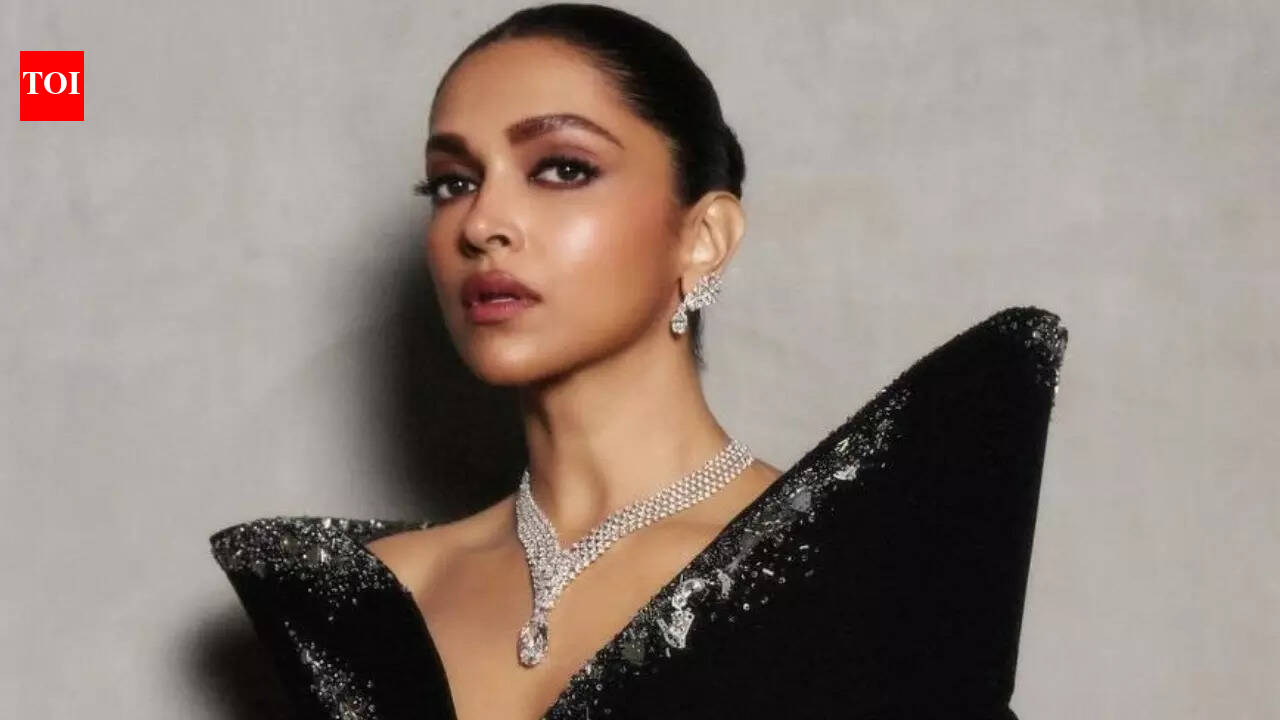 Deepika Padukone bewitches in black at a Dubai event – Pics