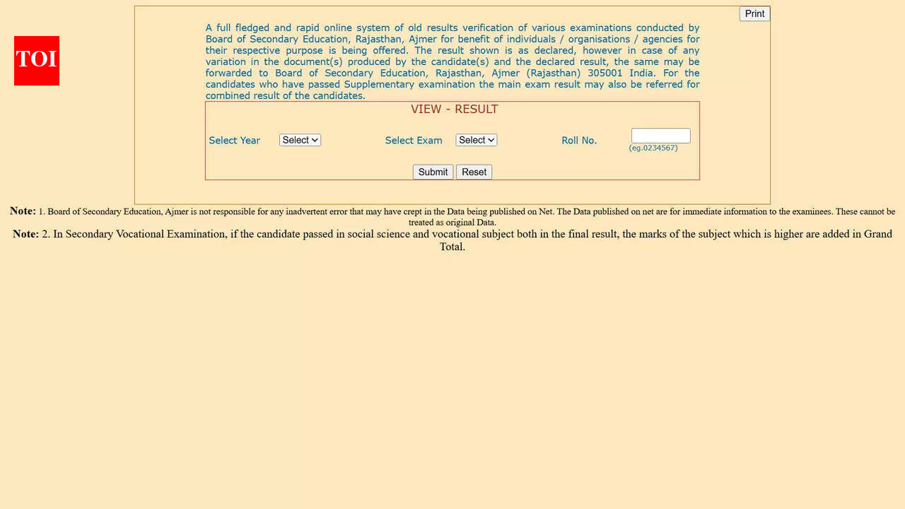 What is BSER old result, why it is needed for OTR registration, and where to find it