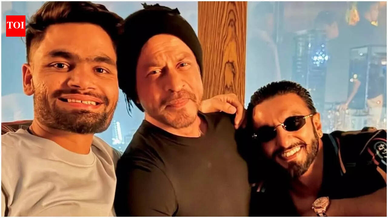 ‘King’ Shah Rukh Khan and ‘Dhurandhar’ Ranveer Singh pose with cricketer Rinku Singh; netizens say, ‘Energetic trio’