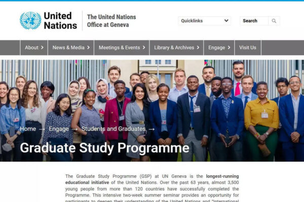 UN Geneva GSP 2026: Applications closing soon for graduate study programme; register here
