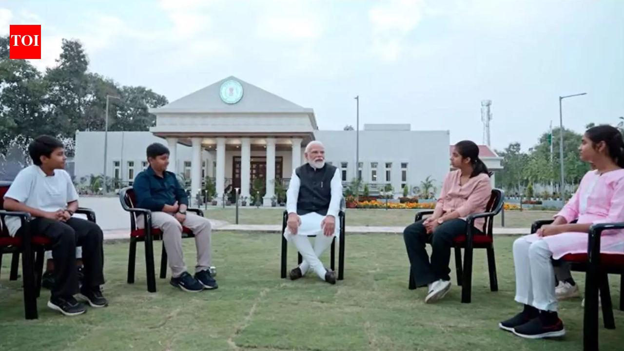 (ANI) NEW DELHI: Prime Minister Narendra Modi interacted with students from across the country during a special episode of Pariksha Pe Charcha 2026, offering guidance on exams, personal growth, discipline, leadership, technology use, and nation-building ahead of the board examination season.During his interaction with students from Coimbatore, Tamil Nadu, PM Modi expressed happiness over their aspirations, saying, “I felt good to see that the students of Classes 10 and 12 in my country also carry the dream of Viksit Bharat 2047 in their minds. This is a matter of great happiness for me.” He emphasised the importance of disciplined habits, adding, “We should adopt the habits of developed countries—we should turn off engines at red lights, we should not leave the food, and we should reduce wastage… Discipline is very important in our life…”On the use of technology, the prime minister advised students not to let smartphones or AI dominate their lives. He said, “We should try not to make AI or mobile the master; some kids do not eat food unless they see the smartphone. We can use AI efficiently.”Highlighting the importance of physical and mental well-being, PM Modi stressed the need for proper rest. “The second biggest thing, which isn’t on people’s minds today, is sleep. One must get good sleep. After getting a full night’s sleep, your mind stays very cheerful for the rest of the time.” He also reflected on his long association with students, adding, “I have been interacting with students of Classes 10 and 12 for many years through Pariksha Pe Charcha. I engage in these conversations to learn, not to teach.”In a separate session with students from Raipur, Chhattisgarh, PM Modi shared traditional local snacks, Thethri and Khurmi. When asked to suggest five travel destinations for students, he advised them to first make a list of places near their district, city, and state, and then decide.PM Modi also encouraged students to support classmates who are weaker in studies. “Students should befriend them and explain topics to them, adding that teaching others helps one learn better as well,” he said. He stressed the importance of balancing sports with studies, reminding students of the mantra, “Khelogey to khilogey.””To become a leader, develop a mindset to take initiative… A leader does not only mean contesting elections, but a good leader should communicate ideas clearly and effectively,” said PM Modi.PM Modi also interacted with students last week, providing guidance on exams, personal growth, skills, technology use, and nation-building ahead of the board examination season. During the session, he held wide-ranging discussions with students, covering topics such as exam stress, time management, leadership, wellness, and pursuing dreams. Students also showcased their creativity by performing self-composed songs for him.The 2026 edition of Pariksha Pe Charcha aims to help students stay stress-free during exams while promoting a stronger focus on learning, in line with the National Education Policy 2020.About the AuthorTOI News DeskThe TOI News Desk comprises a dedicated and tireless team of journalists who operate around the clock to deliver the most current and comprehensive news and updates to the readers of The Times of India worldwide. With an unwavering commitment to excellence in journalism, our team is at the forefront of gathering, verifying, and presenting breaking news, in-depth analysis, and insightful reports on a wide range of topics. The TOI News Desk is your trusted source for staying informed and connected to the ever-evolving global landscape, ensuring that our readers are equipped with the latest developments that matter most.”Read MoreEnd of ArticleFollow Us On Social MediaVideosFrom Gaza To Ukraine: Malaysian PM Ibrahim Backs PM Modi’s Peace Push As India-Malaysia Deepen TiesSri Lanka Thanks India For Cyclone Relief, Hails PM Modi’s Leadership At ‘Thank You Bharat’ EventIndia, Canada Agree On Security And Law Enforcement Work Plan After NSA Doval’s Ottawa Visit‘Few Political Elements Trying To Distort’: Goyal Explains India-US Trade Deal, Slams Opposition‘India Has A Preference Over…’: Piyush Goyal On US Trade Deal, Trump’s ‘Russian Oil’ Claim‘Embarrassed Himself’: Gaurav Gogoi Slams Assam CM Himanta Sarma Over ‘Pakistan Links’ Allegation‘1.25 Crore Hindus In Bangladesh’: RSS Chief Mohan Bhagwat Issues Big Unity CallUkraine to Gaza: Malaysia PM Anwar Ibrahim hails PM Modi’s unwavering global peace pushGogoi’s wife Elizabeth worked for Pakistani agent Ali Tauqeer Sheikh: Assam CM Himanta Biswa Sarma‘India’s Stand on Terrorism Is Clear’: PM Modi Speaks Firmly During Malaysia Visit123Photostories7 simple Gita lessons parents are turning to for kids todayBest days to wash your hair according to the Hindu shastra and ancient tradition5 security upgrades that make your home more valuable12 Jyotirlingas in India: Legends and why they must be on your travel list6 stolen artworks still missing and the hunts that never endedWeekly Cosmic Messages From February 9 to February 15, 2026 According To Your Birth DateFrom Ranbir Kapoor-Alia Bhatt to Kiara Advani-Siddharth Malhotra: Bollywood stars who fell for their co-star and their journey8 practical ways to prevent damage during home renovationCute 3-letter baby names for your little one10 old-fashioned baby names making the cutest comeback123Hot PicksBudget 2026Gold Silver PricesParliament Budget SessionGCC Unified Visa 2026Income Tax CalculatorPublic holidays February 2026Bank Holidays februaryTop TrendingCooper Kupp WifeCardi BJames Pearce JrCoco JonesSuper Bowl PredictionsBad BunnyTom BradyRic FlairKayla NicoleNBA Trade Update