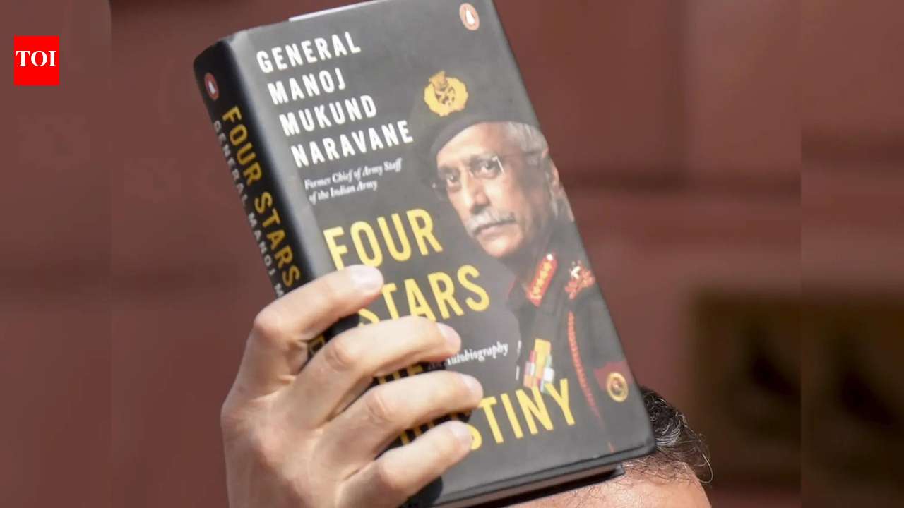 Congress MP Rahul Gandhi holding the yet-to-be-published ‘Four Stars of Destiny’ by ex-army chief MM Naravane NEW DELHI: Former Indian Army chief Manoj Mukund Naravane, whose unpublished memoir has triggered a major political controversy, on Tuesday backed his publisher Penguin’s statement on the matter. “This is the status of the book,” Naravane wrote on X, sharing a screenshot of Penguin’s statement.General (retired) Naravane’s reaction came a day after the Delhi Police registered an FIR over the circulation of his unpublished book, “Four Stars of Destiny.” An excerpt from the unpublished memoir was sought to be quoted by Lok Sabha leader of opposition and Congress MP Rahul Gandhi in the House on February 2, but he was blocked by the treasury benches, triggering the controversy.(Breaking story)About the AuthorTOI News DeskThe TOI News Desk comprises a dedicated and tireless team of journalists who operate around the clock to deliver the most current and comprehensive news and updates to the readers of The Times of India worldwide. With an unwavering commitment to excellence in journalism, our team is at the forefront of gathering, verifying, and presenting breaking news, in-depth analysis, and insightful reports on a wide range of topics. The TOI News Desk is your trusted source for staying informed and connected to the ever-evolving global landscape, ensuring that our readers are equipped with the latest developments that matter most.”Read MoreEnd of ArticleFollow Us On Social MediaVideosKanpur Lamborghini Crash: CCTV Backs Police Claim As Lawyer Pushes Driver Defence In CourtAfter Trump’s Zero Tariff Claim, White House Factsheet Reveals What India-US Trade Deal Really SaysOpposition Doubts Hindi Ability, Indian-Origin MP Ramkissoon’s Reply Leaves Guyana House Silent‘A Pre-Committed Purchase Agreement’: Shashi Tharoor Slams Modi Govt Over India-US Trade DealBJP MP’s ‘Mini Pakistan’ Remark On Bengal Land Sparks Govt-Oppn Clash In Rajya Sabha’From Nice To Necessary’: Greek Defence Minister Dendias Says India Now Central To Europe’s StrategyExplained: Why the 4.5-gen Rafale remains central to India’s air defence strategy’Trying To Ban India…’: Russian FM Lavrov Slams US Oil Curbs As India Refuses To Bend On Energy’Either Naravane Or Penguin Is Lying’: Rahul Gandhi Reacts To Publisher’s Statement On MemoirKiren Rijiju Slams Congress, Shares Video Of Women MPs At PM Modi’s Lok Sabha Seat123PhotostoriesKim Kardashian’s movie appearances and cameos from reality fame to Hollywood spotlightWhat divine energy shapes your life? check your birth date10 famous abbreviations whose full forms most people don’t knowWhat is Udan Yatri Cafe, its motive and Raghav Chadha’s connection with itFrom hours to minutes: Delhi-NCR’s plans air taxi corridor could transform commutesChennai metro phase-2: City set for major travel upgrade by 20277 tallest residential buildings in the world; where homes touch the clouds8 non-veg dishes one can make in an air fryer for a house party and howIndia ranks third globally in cancer cases, and over 50% of the cases could be prevented: Doctor reveals the lifestyle changes that matterWhen to say “sorry” (and when not to): Teaching kids the right way to apologize123Hot PicksUAE Public School RegistrationGold Silver PricesParliament Budget SessionGCC Unified Visa 2026Income Tax CalculatorPublic holidays February 2026Bank Holidays februaryTop TrendingIndia Upcoming Matches TimingsRussian Oil ImportsNitish RajputCBSE Board ExamsSambhaji PatilCandace OwensLawrence Bishnoi GangNBA Trade RumorsJutta LeerdamKim Kardashian and Lewis Hamilton Net Worth