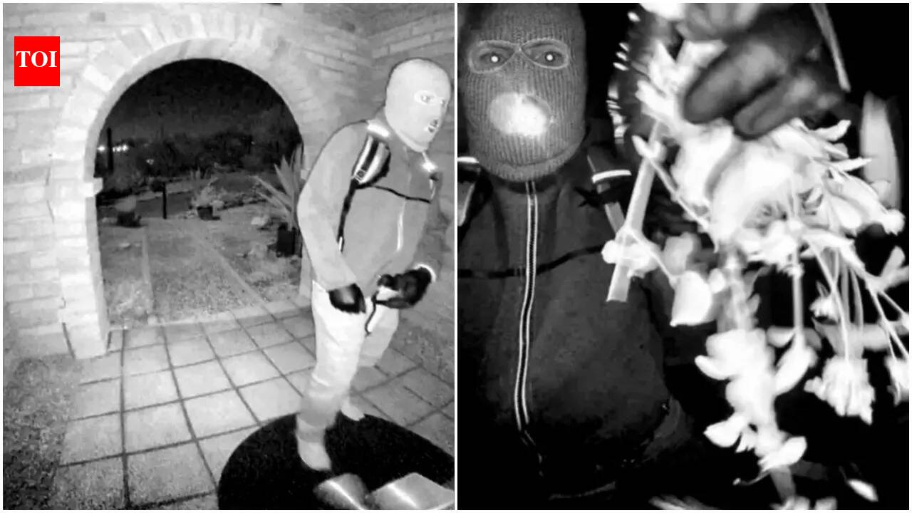 First images of Nancy Guthrie kidnapping suspect out: FBI shares chilling photos of ski-masked man tampering with camera