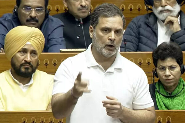 NEW DELHI: Leader of the opposition in the Lok Sabha Rahul Gandhi on Wednesday launched a sharp attack on the government during the discussion on the Union Budget 2026-27, alleging that India’s strategic autonomy is being compromised and that key decisions on energy and economic policy are increasingly influenced by global power equations.In a pointed remark targeting the Centre’s foreign and trade policy, Rahul Gandhi said, “Now US will decide who we buy oil from not our Prime Minister,” and accused the government of weakening India’s negotiating position in an unstable and rapidly changing global order. ‘Entered Speaker’s Chamber And Abused Him’: Rijiju Hits Out At Congress, Slams Rahul Gandhi Key quotes from Rahul Gandhi’s speech“When you move into a dangerous world what is the first thing you have to understand? I’d like to tell the house our strengths, the central strength is our 1.4 billion people brilliant, energetic, dynamic who can challenge anybody in the world”“Talking about AI is like talking about the internal combustion engine without talking petrol, petrol for AI is data”“Indian data is key to keep United States superpower”“Are you not of ashamed of selling India”“If Americans want to remain superpower, protect their dollar, then key to that is Indian data”“Population is a strength but only if you recognise that data is important”“If INDIA bloc was negotiating with President Trump, we would say ‘most important thing in this equation is Indian data’”“We would tell President Trump, if you want access to Indian data, you will have to talk to us as an equal”Citing the Economic Survey, Rahul Gandhi said the world is entering an era of intensifying geopolitical conflict and instability.“I was looking at the economic survey and two points I found there, solid points, profound points that I liked. First point, that we are living in a world of intensifying geopolitical conflict… The dominance of the United States is being challenged by the Chinese, by the Russians, by other forces. The second thing is that we are living in a world of energy and financial weaponisation. The main thing they are saying here is that we are moving from a world of stability to a world of instability.”He added, “Prime Minister stated, and NSA stated, shockingly, some time back, that the era of war is over. In fact, we are moving into the era of war. You can see war is there in Ukraine, war was there in Gaza, war is there in the Middle East, threat of war is there in Iran. We had operations in Sindoor. So we are moving into a world of instability. The dollar is being challenged. The central game, as my friends on the other side understand, is that dollar is being challenged, US supremacy is being challenged. We are moving from a world of one superpower to some new world that really we can’t predict…”Rahul Gandhi argued that India’s massive data pool gives it leverage in global negotiations. “People create data. We have the biggest data pool on the planet. 1.4 billion people means massive amount of data is being generated in India. Everybody talks about AI but talking AI is like talking about internal combustion engine without petrol. The petrol for AI is data…. meaning if you have AI and you don’t data, you have nothing. Which are the two biggest pools of data on the planet? The Indian pool of data and Chinese pool of data.”Using a martial arts analogy, he said, “In martial arts, the sequence is grip, choke, and tap. This grip also exists in politics. But, in politics the grip, choke, and tap remain hidden”.He further said, “Budget recognises energy and finance are being weaponised but nothing in budget that looks into this”.Calling for safeguards, Rahul Gandhi added, “We need to protect our people, data, food supply and energy system”.He also cautioned about the disruptive impact of artificial intelligence. “I would warn govt AI is going to have many consequences; companies at forefront of information technology will struggle”.The Congress leader reiterated that India is entering a period of heightened uncertainty. “We are moving from a world of stability to a world of instability”.His remarks come amid sharp exchanges between the Opposition and the treasury benches during the ongoing Budget Session.About the AuthorTOI News DeskThe TOI News Desk comprises a dedicated and tireless team of journalists who operate around the clock to deliver the most current and comprehensive news and updates to the readers of The Times of India worldwide. With an unwavering commitment to excellence in journalism, our team is at the forefront of gathering, verifying, and presenting breaking news, in-depth analysis, and insightful reports on a wide range of topics. The TOI News Desk is your trusted source for staying informed and connected to the ever-evolving global landscape, ensuring that our readers are equipped with the latest developments that matter most.”Read MoreEnd of ArticleFollow Us On Social MediaVideos’Soggy Poppadums’ Vs ‘Fine Tandoori’: UK Parliament Spars Over India Trade Deal As MPs Trade Charges’Entered Speaker’s Chamber And Abused Him’: Rijiju Hits Out At Congress, Slams Rahul GandhiIndia Pushback Forces White House To Rewrite Trade Deal Factsheet Claims On Tariffs, Tax, PurchasesIndia Need Not Worry About Bangladesh-US Trade Deal: Former Envoy Veena SikriTharoor Praises Parliamentary Panel Meet On India-EU, India-US Trade DealsCongress Moves No-Trust Motion Against Om Birla; Lamborghini CCTV Contradicts Tobacco Tycoon’s Claim‘Not To Get Involved In Political Game’: EU Launches Mission For Bangladesh 2026 PollsNo-Confidence Against Lok Sabha Speaker Om Birla Explained: Process, Rules And Numbers In ParliamentDays Before Bangladesh Elections, Another Hindu Businessman Killed, Fears Rise Over Minority SafetyOpposition targets LS Speaker with no-confidence motion — rules, process & numbers – Explained123PhotostoriesHard water effects on skin: Signs your tap water is causing facial acneInside the world’s most guarded museums: 5 priceless paintings on public displayFeeling lost in life? 5 powerful ways to discover your true soul purposePresident Droupadi Murmu treated the Seychelles President with an exotic coastal Indian menu from 5 states: Look what was served on the menuFrom Rashtrapati Bhavan to Parliament: See who all Sachin Tendulkar invited to son Arjun’s wedding’Birds of Prey,’ ‘Suicide Squad,’ ‘Babylon’: Margot Robbie movies streaming now on Indian OTT platformsHow to make Mushroom Do Pyaza for lunch at homeBaby boy names for those born on Wednesday7 buildings in Dubai that are architectural marvels4 life lessons hidden in the Hanuman Chalisa123Hot PicksMumbai Mayor SelectionGold Silver PricesParliament Budget SessionTelangana Municipal ElectionsIncome Tax CalculatorPublic holidays February 2026Bank Holidays februaryTop TrendingAndre Grey and Leigh Anne Net WorthScott NiedermayerBengaluru Techie MurderMM NaravaneKhwaja AsifBengaluru Businessman Bank Account HackedKiren RijijuHind Al OwaisBOB Assistant Admit CardKevin Durant