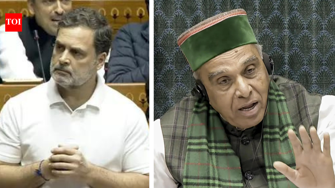 Rahul Gandhi and Jagdambika Pal (Images/Agencies)  NEW DELHI: A sharp exchange took place in the Lok Sabha on Wednesday between leader of the opposition Rahul Gandhi and BJP leader Jagdambika Pal, who was presiding over the House in place of Speaker Om Birla.The session was chaired by Pal after Om Birla decided not to preside over proceedings until the Opposition’s notice seeking his removal is disposed of by the House. During the debate, Rahul Gandhi referred to Pal’s past association with the Congress. ‘Either Naravane Or Penguin Is Lying’: Rahul Gandhi Reacts To Publisher’s Statement On Memoir Referring to Jagdambika Pal’s past association with the Congress, Rahul Gandhi said that he shared a sense of fondness for him.“You (Jagdambika Pal), are an ex-Congress member, so I will do a special favour today, I will back down. You know we have a fondness for you. We know your heart is not there, your heart is here.”Pal responded firmly, reminding Gandhi that he had not taken his advice. “I am here as a Presiding Officer. If you are sitting there, it is because you have not taken my advice.”The exchange came amid a broader and combative speech by Gandhi during the discussion on the Union Budget 2026–27, where he mounted a strong attack on the government’s handling of India’s strategic and economic interests.Jagdambika Pal, who now represents the BJP, was earlier a Congress leader and served in the 15th Lok Sabha as a Congress MP before resigning from the party and joining the BJP in 2014. At the time of his resignation, Pal had announced that he had stepped down both from the Lok Sabha and from the Congress party. “I met Lok Sabha Speaker Meira Kumar today and tendered my resignation. I have resigned from my Lok Sabha seat as well as from the party,” he had said.Explaining his decision, Pal had indicated dissatisfaction with the party’s internal functioning. “After serving in Congress for so long, I had been getting a feeling for sometime that I am not being able to put forth my views and suggestions and there was a problem in communication with the leadership,” he said.He had further remarked, without naming Rahul Gandhi directly, “The emerging leadership of Congress perhaps does not require senior leaders like me. Senior leaders like me are not being able to communicate, not being able to give their views. Their suggestions are not being heard and they are not being given respect.”Pal had added, “What is the point in staying put if I can’t command respect and can’t even communicate with the leadership,” while highlighting that he had worked in the party from the time of Indira Gandhi to Sonia Gandhi before deciding to quit.About the AuthorTOI News DeskThe TOI News Desk comprises a dedicated and tireless team of journalists who operate around the clock to deliver the most current and comprehensive news and updates to the readers of The Times of India worldwide. With an unwavering commitment to excellence in journalism, our team is at the forefront of gathering, verifying, and presenting breaking news, in-depth analysis, and insightful reports on a wide range of topics. The TOI News Desk is your trusted source for staying informed and connected to the ever-evolving global landscape, ensuring that our readers are equipped with the latest developments that matter most.”Read MoreEnd of ArticleFollow Us On Social MediaVideos’You Sold Bharat Mata’: Rahul Gandhi’s Sharp Attack At PM Modi, ‘Not Your Servant’ Message To TrumpRafale Expansion Plan Gains Momentum Ahead Of French President Macron’s High Stakes India Visit’Soggy Poppadums’ Vs ‘Fine Tandoori’: UK Parliament Spars Over India Trade Deal As MPs Trade Charges’Entered Speaker’s Chamber And Abused Him’: Rijiju Hits Out At Congress, Slams Rahul GandhiIndia Pushback Forces White House To Rewrite Trade Deal Factsheet Claims On Tariffs, Tax, PurchasesIndia Need Not Worry About Bangladesh-US Trade Deal: Former Envoy Veena SikriTharoor Praises Parliamentary Panel Meet On India-EU, India-US Trade DealsCongress Moves No-Trust Motion Against Om Birla; Lamborghini CCTV Contradicts Tobacco Tycoon’s Claim‘Not To Get Involved In Political Game’: EU Launches Mission For Bangladesh 2026 PollsNo-Confidence Against Lok Sabha Speaker Om Birla Explained: Process, Rules And Numbers In Parliament123PhotostoriesIs your illness karmic? what your birth date saysNancy Guthrie case update: What we know about the person detained for questioningRetro runners to pop-coloured sneakers: 5 hottest sneaker trends of 2026What did the Indian Railways’ menu look like in the 1990s?Hard water effects on skin: Signs your tap water is causing facial acneWhite menace returns: Yamuna froths again in DelhiInside the world’s most guarded museums: 5 priceless paintings on public displayFeeling lost in life? 5 powerful ways to discover your true soul purposePresident Droupadi Murmu treated the Seychelles President with an exotic coastal Indian menu from 5 states: Look what was servedFrom Rashtrapati Bhavan to Parliament: See who all Sachin Tendulkar invited to son Arjun’s wedding123Hot PicksMumbai Mayor SelectionGold Silver PricesParliament Budget SessionBharat BandhIncome Tax CalculatorPublic holidays February 2026Bank Holidays februaryTop TrendingAndre Grey and Leigh Anne Net WorthScott NiedermayerBengaluru Techie MurderMM NaravaneKhwaja AsifBengaluru Businessman Bank Account HackedKiren RijijuHind Al OwaisBOB Assistant Admit CardWhen JEE Main Result Out