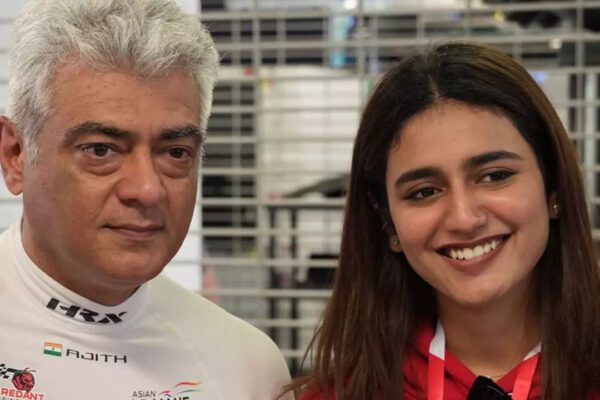 Priya Prakash Varrier meets her ‘Good Bad Ugly’ co-star Ajith Kumar on a race day- See video
