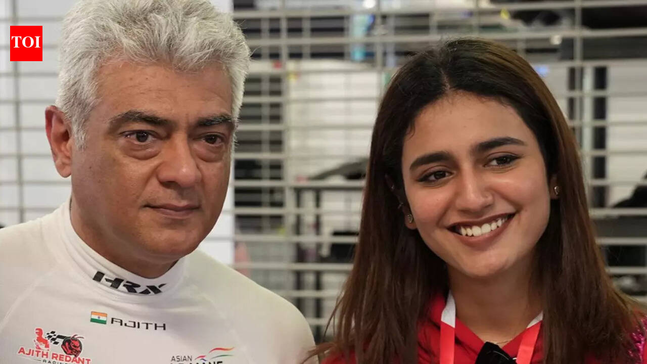 Priya Prakash Varrier meets her ‘Good Bad Ugly’ co-star Ajith Kumar on a race day- See video