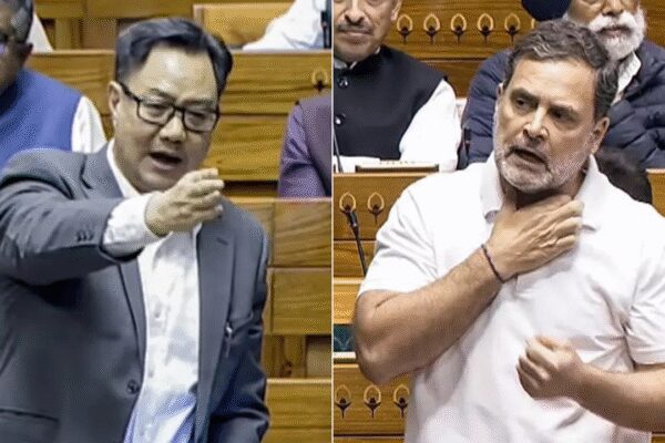 NEW DELHI: The Bharatiya Janata Party (BJP) on Wednesday denounced Rahul Gandhi’s comments during the Budget Session as “non-parliamentary”. BJP MP Sudhanshu Trivedi, in a press conference following the session on Wednesday, stated that the Congress party’s conduct in the House has been the same as witnessed on the roadside. BJP MP said, “Rahul Gandhi, the Leader of the Opposition, seems to believe in spreading venomous lies and then leaving abroad. His behaviour during parliamentary proceedings has been lethargic.” ‘You Sold Bharat Mata’: Rahul Gandhi’s Sharp Attack At PM Modi, ‘Not Your Servant’ Message To Trump The BJP MP said, “The behaviour of the Congress party in the House has been no better than what one might witness on the roadside. Such conduct is unbecoming in a parliamentary setting. We saw how women were used as a shield as people moved towards the treasury bench, holding banners, recalls the memories of Shaheen Bagh.”Right after Rahul Gandhi’s speech in the House, Union parliamentary affairs minister Kiren Rijiju, trading barbs at Leader of Opposition Rahul Gandhi, remarked that Congress does not like the idea of a progressing India. Responding to Rahul Gandhi’s comment about “the PM selling India,” Rijiju remarked that no “mai ka laal” could ever sell India.Rijiju said, “Rahul Gandhi claims that our country, India, has been sold. I want to say this in front of the House, nobody could ever sell India. Prime Minister Narendra Modi is the strongest PM India has ever had.”He then went on to launch an attack on the Congress, claiming that they are weakening India. “You made the nation weak. Congress gets upset over India progressing,” Rijiju said, “Congress does not like the idea of India progressing.”Following this, Rijiju accused Rahul Gandhi’s statements of being baseless and said that everything he said shall be expunged. “While giving a speech on the budget, Rahul Gandhi is making allegations without any argument, without any evidence and without giving any notice,” Rijiju said, “His entire speech, whatever wrong things he has said, everything will be removed, and whatever unparliamentary words he has used should also be removed, especially whatever lies he has said, wrong things, allegations he has made, all of them should be removed.”Rijiju later also challenged Rahul Gandhi’s allegations on Union minister Hardeep Singh Puri, stating the statement without notice was a clear breach of privilege and that he needed to authenticate the documents through due process.Rijiju said, “He has made a serious allegation against Minister Hardeep Singh Puri without giving any notice. It is a serious breach of privilege. We will file the necessary notice with the Speaker. LoP did not make any useful substantive contribution to the Budget Discussion. He was only making wild allegations.”Also underscoring the LoP storming out of the Parliament after his speech, he said, “I told him to be present in the House when the Finance Minister replies to the Budget at 5 PM today. After his speech, he immediately went out of the House. The rule is that once a member makes his speech, he cannot leave the House immediately after his speech is over.”About the AuthorTOI News DeskThe TOI News Desk comprises a dedicated and tireless team of journalists who operate around the clock to deliver the most current and comprehensive news and updates to the readers of The Times of India worldwide. With an unwavering commitment to excellence in journalism, our team is at the forefront of gathering, verifying, and presenting breaking news, in-depth analysis, and insightful reports on a wide range of topics. The TOI News Desk is your trusted source for staying informed and connected to the ever-evolving global landscape, ensuring that our readers are equipped with the latest developments that matter most.”Read MoreEnd of ArticleFollow Us On Social MediaVideosUS Deletes India Map Showing PoK, Aksai Chin As Part Of Country After Trade Deal Post Sparks Debate’You Sold Bharat Mata’: Rahul Gandhi’s Sharp Attack At PM Modi, ‘Not Your Servant’ Message To TrumpRafale Expansion Plan Gains Momentum Ahead Of French President Macron’s High Stakes India Visit’Soggy Poppadums’ Vs ‘Fine Tandoori’: UK Parliament Spars Over India Trade Deal As MPs Trade Charges’Entered Speaker’s Chamber And Abused Him’: Rijiju Hits Out At Congress, Slams Rahul GandhiIndia Pushback Forces White House To Rewrite Trade Deal Factsheet Claims On Tariffs, Tax, PurchasesIndia Need Not Worry About Bangladesh-US Trade Deal: Former Envoy Veena SikriTharoor Praises Parliamentary Panel Meet On India-EU, India-US Trade DealsCongress Moves No-Trust Motion Against Om Birla; Lamborghini CCTV Contradicts Tobacco Tycoon’s Claim‘Not To Get Involved In Political Game’: EU Launches Mission For Bangladesh 2026 Polls123Photostories8 ways to enjoy sweet potato for evening snacks with chai’Jai Ho’ on the move: India’s first musical road hits Mumbai’s Coastal driveNarayana Murthy to Warren Buffet: How 5 millionaires and billionaires save money (And how you can too)Is your illness karmic? what your birth date saysNancy Guthrie case update: What we know about the person detained for questioningRetro runners to pop-coloured sneakers: 5 hottest sneaker trends of 2026What did the Indian Railways’ menu look like in the 1990s?Fed up at work? 5 sarcastic resignation letters for a mic-drop exitHard water effects on skin: Signs your tap water is causing facial acneWhite menace returns: Yamuna froths again in Delhi123Hot PicksMumbai Mayor SelectionGold Silver PricesParliament Budget SessionBharat BandhIncome Tax CalculatorPublic holidays February 2026Bank Holidays februaryTop TrendingAndre Grey and Leigh Anne Net WorthScott NiedermayerBengaluru Techie MurderMM NaravaneKhwaja AsifBengaluru Businessman Bank Account HackedKiren RijijuHind Al OwaisBOB Assistant Admit CardWhen JEE Main Result Out