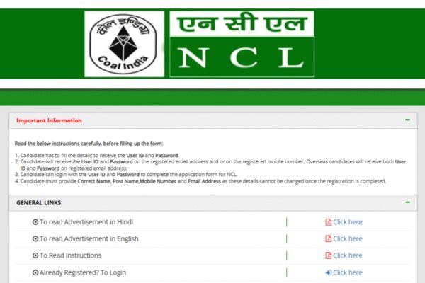 NCL Assistant Foreman recruitment 2026: Online applications open for 270 posts, direct link here