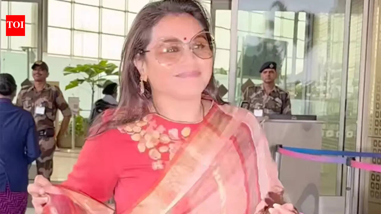 Rani Mukerji’s airport saree look goes viral amid Mardaani 3 crossing Rs 38 crore
