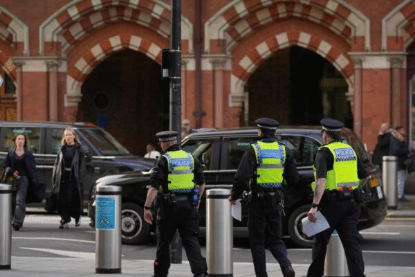 Two boys, aged 13 and 12, in hospital after being stabbed in class at London school