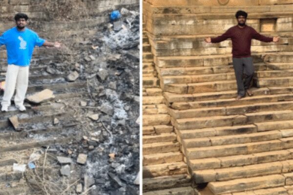 Watch: What happened when 300 people came together to clean an ancient stepwell in Andhra |