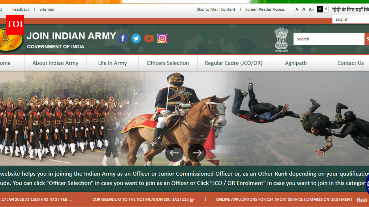 Indian Army NCC 124th October Course 2026: Applications to open on February 13, check eligibility details
