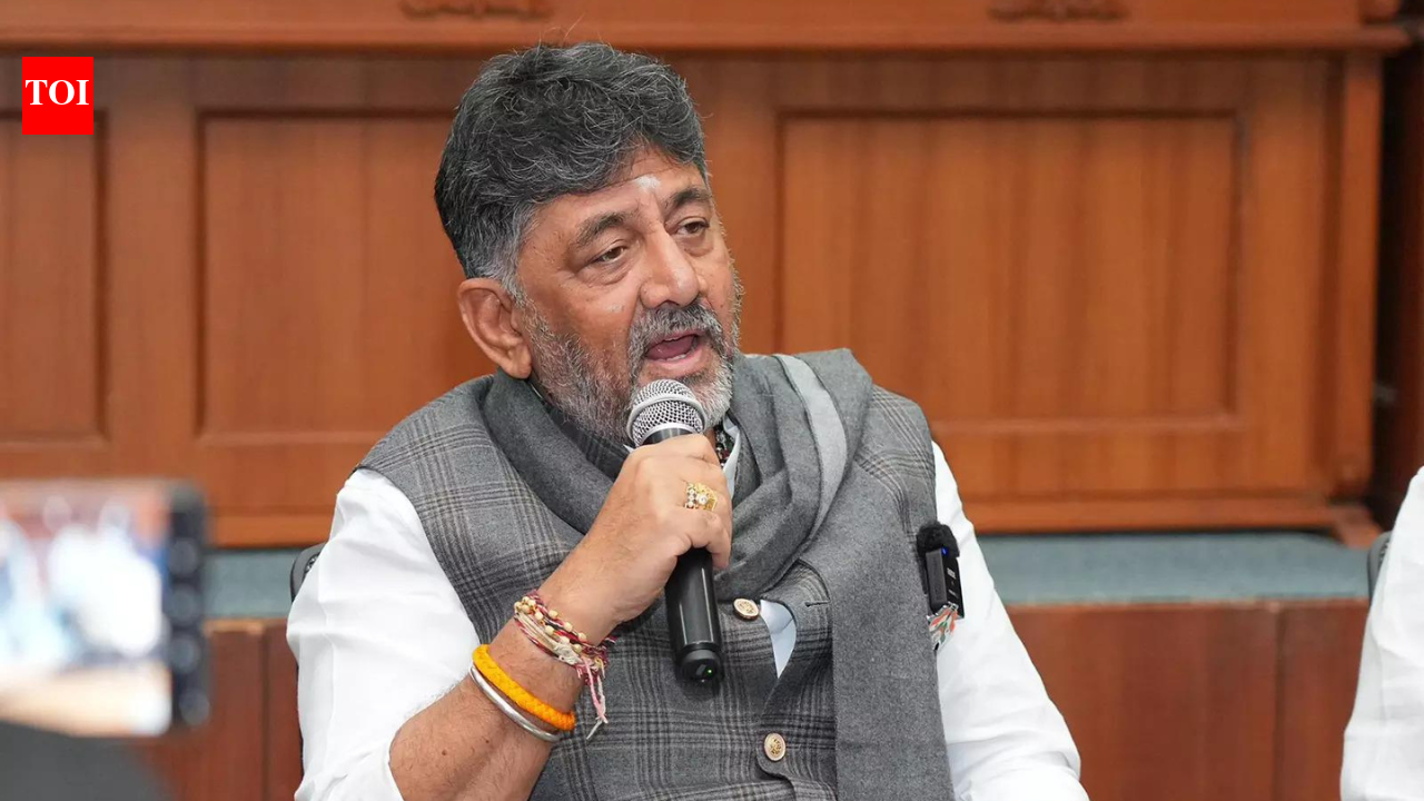 NEW DELHI: Seeking to tamp down speculation over a leadership change in Karnataka, deputy chief minister DK Shivakumar on Thursday said there was no discussion on the chief ministerial post during his meetings with the Congress leadership at the All India Congress Committee.Addressing reporters in the national capital, Shivakumar said the party leadership would take decisions at an appropriate time and that the focus remained on the organisation’s broader vision and goals. “We are not discussing anything on this. The party has a vision and a goal. Party success is important. Senior leaders are there and they will take a call whenever they find it suitable in the interest of Karnataka and the country,” he said. ‘All 140 MLAs Are Mine’: DK Shivakumar Amid Karnataka CM Speculation; Siddaramaiah Responds Shivakumar also declined to disclose details of whom he met during the visit, asserting that internal political discussions were not meant for public airing. “I don’t think I need to disclose whom I met inside 10 Janpath. We are not ready to discuss politics on the streets. We met our high command and discussed what needed to be discussed,” he said, adding that the visit was “to discuss political things, not just to breathe air.”Speculation over a power-sharing arrangement in Karnataka has persisted since the Congress government crossed the halfway mark of its five-year term in November last year. The debate has been fuelled by statements from some party MLAs. Earlier this week, Congress MLA Iqbal Hussain claimed that 80–90 MLAs had conveyed their preference for Shivakumar to the high command, while urging party colleagues to maintain discipline and avoid public statements that could embarrass the leadership. Shivakumar, however, when asked about this in Delhi had said he had support of all 136 MLAs.Meanwhile, the opposition has seized on the internal churn. BJP leader and leader of ppposition in the Karnataka Assembly R Ashok said the recurring discussion over the chief minister’s post reflected a deeper struggle within the Congress. “For the last two years, the same questions keep coming up. We heard about a 50-50 government, 2.5 years have gone by and that date is also past. This is a fight between the old and the new Congress,” he said.About the AuthorTOI News DeskThe TOI News Desk comprises a dedicated and tireless team of journalists who operate around the clock to deliver the most current and comprehensive news and updates to the readers of The Times of India worldwide. With an unwavering commitment to excellence in journalism, our team is at the forefront of gathering, verifying, and presenting breaking news, in-depth analysis, and insightful reports on a wide range of topics. The TOI News Desk is your trusted source for staying informed and connected to the ever-evolving global landscape, ensuring that our readers are equipped with the latest developments that matter most.”Read MoreEnd of ArticleFollow Us On Social MediaVideosHaryana: 25-Year-Old Woman Crushed To Death After Drunk Cop Rams Car Into E-Rickshaw In AmbalaRahul Gandhi Faces Motion In Lok Sabha As BJP MP Seeks Termination And Lifetime Ban From ParliamentRahul Gandhi Faces Motion In Lok Sabha As BJP MP Seeks Termination And Lifetime Ban From ParliamentRijiju Shares ‘Illegal Video’ Of Speaker’s Chamber, Says ‘Congress MPs Abused, Threatened PM Modi’UN Flags Jaish-e-Mohammed Role In Delhi Red Fort Attack Raises Alarm Over Masood Azhar’s Women Wing’Let Us Do It Together’: Rahul Gandhi Cuts In As Ashwini Vaishnaw, Pralhad Joshi Speak To ReportersIndia Reducing Russian Oil Trade: Trump’s Aide Claims At Key US Hearing, Moscow Calls Out Washington’Decades Of Trust Undone’: US Congress Blasts Trump On India, Quad Ties, Wants Sergio Gor To TestifyDid India Attack Kirana Hills In Pakistan? IAF Vice Chief Clarifies Op Sindoor Terror TargetsTrump Calls India-US Trade Deal ‘Historic’, Says FTA To Increase Coal Exports ‘Dramatically’123Photostories8 anti-inflammatory soups that can heal from inside outTop 5 real estate hotspots in Hyderabad: A 2026 investment guideDelhi gets its first Yamuna river cruise from Feb 20 — here’s what to expectBest Bollywood survival thrillers to watch ahead of Shanaya Kapoor and Adarsh Gaurav’s ‘Tu Yaa Main’ releaseInside Bishnoi gang’s hit list: Sidhu Moosewala, Salman Khan, Ranveer Singh, Rohit Shetty & moreDelhi Metro’s Magenta line: 89km, 65 stations, seamless connectivity across the city7 ways to add hydrating coconut water to daily meals7 best paintings to place at your home entrance, as per Vastu ShastraValentine’s Day 2026: How to make Red Velvet Cake in a pressure cooker7 signs you might be an empath and why it’s not a weakness123Hot PicksBharat bandh todayGold Silver PricesBangladesh Elections 2026Bharat BandhIncome Tax CalculatorPublic holidays February 2026Bank Holidays februaryTop TrendingAll American ShowTravis KelceJuraj SlafkovskyLeBron JamesElvis MerzlikinsMilano CortinaKayla NicoleJulia SimonClash Royale ControversyPuka Nacua