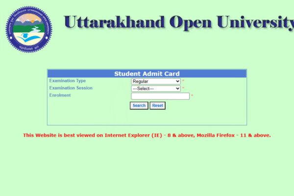 Uttarakhand Open University admit card released for December 2025 session: Direct link to download hall ticket here