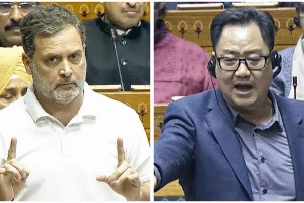 Rahul Gandhi snaps at reporters outside; Rijiju questions his stance NEW DELHI: A political row erupted in Parliament on Thursday after Leader of Opposition Rahul Gandhi snapped at journalists over questions on a possible privilege motion against him, triggering criticism from the BJP.The confrontation comes amid heightened tensions during the ongoing Budget session, following Rahul’s attack on the Modi government in the Lok Sabha a day earlier.Rahul questions media over ‘code word’As he walked towards his car outside the Parliament complex, Rahul Gandhi was surrounded by reporters who sought his response to reports that the ruling party could move a privilege motion against him.Visibly upset, he shot back, “Is privilege the key word for today? Have you been given this word for today?”Referring to questions raised a day earlier, he added, “Yesterday the word was authentication, today it is privilege. You should try to do some objective stuff. You are not totally employed by the BJP; it gets really shameful.”He further told the journalists, “You are responsible people, you have media people, you have a responsibility to stay objective. You are doing a disservice to this nation. Are you not able to recognize that?”VIDEO | Parliament Session: Responding to a question regarding the government bringing a privilege motion against him, Congress MP and Leader of Opposition in Lok Sabha Rahul Gandhi (@RahulGandhi) says, “You are not totally employed by the BJP. At least try and do little bit of… pic.twitter.com/Qdxzl4F5TM— Press Trust of India (@PTI_News) February 12, 2026 Row over remarks in Lok SabhaThe exchange follows a stormy session in the Lok Sabha on Wednesday, when Rahul Gandhi launched a strong attack on the government, accusing it of “surrendering” India and its people before foreign powers and of “selling the Bharat Mata”.His remarks drew loud protests from treasury bench members, who termed his language “unparliamentary” and demanded that portions of his speech be expunged from the record.BJP lawmakers later said that a privilege motion would be brought against the Leader of Opposition for allegedly “misleading” the House with “baseless and malicious” claims.The Congress defended Rahul, saying he had not violated any parliamentary norms and was within his rights to criticise the government and the Prime Minister over what it described as “capitulating and surrendering” India’s energy and farmers’ interests in the India-US trade deal.Rijiju accuses Rahul of avoiding questionsUnion parliamentary affairs minister Kiren Rijiju criticised Rahul Gandhi’s remarks against the media, saying the Opposition leader was unwilling to answer questions.“This is wrong. If he interrupts and scolds the media, then who will ask the questions? Have we ever stopped the media from asking questions? While we were in the Opposition, we never said anything to the media naming Congress. He must have said all this because he doesn’t want to answer the media,” Rijiju said, as quoted by news agency ANI.He added that he had spoken to several Congress MPs and asked them to advise Rahul to adhere to House rules.“I have asked many Congress MPs to make Rahul Gandhi understand that notices can be moved against him if he speaks in contravention of the rules,” Rijiju said.Video controversy over Speaker’s chamberRijiju also shared a video on his X handle, which he claimed was “illegally taken by a Congress MP”. According to him, the footage showed 20–25 Congress MPs entering Lok Sabha Speaker Om Birla’s chamber, verbally abusing him and threatening Prime Minister Narendra Modi.In his post accompanying the video, Rijiju wrote, “Our party believes in debate & discussion and never encourage MPs to threaten physically.”He alleged that senior Congress leaders, including Priyanka Gandhi Vadra and K C Venugopal, were present in the chamber and did not stop other MPs.This is the illegal video clip taken by a Congress MP when 20-25 Congress MPs entered the Chamber of Hon’ble Speaker, abused him and threatened Honb’le Prime Minister. Our party believes in debate & discussion and never encourage MPs to threaten physically. https://t.co/bezzALc7D3 pic.twitter.com/iM0a50Z4rg— Kiren Rijiju (@KirenRijiju) February 12, 2026 “They (the Congress MPs) were egging them on. Had our MPs misbehaved with anyone, our leader would stop them. But their (Congress’) leaders were egging on the MPs to quarrel,” Rijiju had said earlier.The incident reportedly took place last week when Opposition MPs went to the Speaker’s chamber to protest against BJP MP Nishikant Dubey’s remarks about former Prime Ministers Jawaharlal Nehru and Indira Gandhi.Priyanka Gandhi rejects allegationsCongress MP Priyanka Gandhi Vadra strongly denied Rijiju’s claims, calling them “a lie”.“We did not abuse anyone. One or two MPs were agitated, and they expressed it. He also said that I was encouraging them, which is a lie. I was sitting quietly. In the end, I said a few things peacefully to the Speaker,” she told reporters in the Parliament House complex.She rejected the charge that she had encouraged colleagues during the confrontation, insisting that no abuse took place and that she spoke calmly at the end.About the AuthorTOI News DeskThe TOI News Desk comprises a dedicated and tireless team of journalists who operate around the clock to deliver the most current and comprehensive news and updates to the readers of The Times of India worldwide. With an unwavering commitment to excellence in journalism, our team is at the forefront of gathering, verifying, and presenting breaking news, in-depth analysis, and insightful reports on a wide range of topics. The TOI News Desk is your trusted source for staying informed and connected to the ever-evolving global landscape, ensuring that our readers are equipped with the latest developments that matter most.”Read MoreEnd of ArticleFollow Us On Social MediaVideosFamily of Indian Student Killed by US Officer Secures Rs 260 Crore Settlement‘Amit Shah Called Me, Then Came the Raid’: Bhupesh Baghel’s Big ChargeIndia Approves Rs 3.25 Lakh Crore Rafale Fighter Jet Deal As Air Force Seeks Squadron Expansion PlanAccused Shivam Mishra Gets Bail Within Hours of Arrest in Kanpur Crash CaseFirst Post-Hasina Polls See BNP-Jamaat Clash, Violence, Low Turnout As Yunus Promises New BangladeshZero Tariff Available To India Too: Goyal On Rahul’s ‘Textiles’ Claim On US-Bangladesh Trade DealHaryana: 25-Year-Old Woman Crushed To Death After Drunk Cop Rams Car Into E-Rickshaw In AmbalaRahul Gandhi Faces Motion In Lok Sabha As BJP MP Seeks Termination And Lifetime Ban From ParliamentRijiju Shares ‘Illegal Video’ Of Speaker’s Chamber, Says ‘Congress MPs Abused, Threatened PM Modi’UN Flags Jaish-e-Mohammed Role In Delhi Red Fort Attack Raises Alarm Over Masood Azhar’s Women Wing123PhotostoriesTaylor Swift’s most viral on-stage moments: From performing in the rain to giving a shout-out to Blake Lively’s kids5 Vastu-suggested wind chimes to hang at home for attracting love and luckNot Deepika Padukone, Not Rashmika Mandanna, Not Aishwarya Rai, THIS actress became the first to deliver Rs 1000 crore blockbusterThe royal legacy of Bhagalpuri silk: Why it has earned the title ‘Queen of all Silks’.‘The 50’: From a luxurious house to car collection, net worth and more- Karan Patel’s lavish lifestyleTop 8 most expensive homes in DelhiMahashivratri 2026 tips based on your date of birth8 anti-inflammatory soups that can heal from inside outTop 5 real estate hotspots in Hyderabad: A 2026 investment guideDelhi gets its first Yamuna river cruise from Feb 20 — here’s what to expect123Hot PicksBharat bandh todayGold Silver PricesBangladesh Elections 2026Bharat BandhIncome Tax CalculatorPublic holidays February 2026Bank Holidays februaryTop TrendingSteve SmithLindsey Vonn QuoteSarla MaheshwariJuraj SlafkovskyLeBron JamesElvis MerzlikinsMilano CortinaKayla NicoleJulia SimonClash Royale Controversy