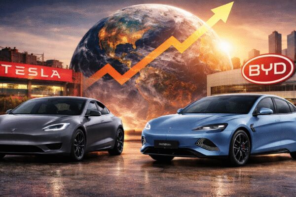 BYD overtakes Tesla to become world’s top EV seller in 2025