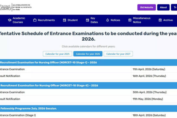 AIIMS NORCET 10 recruitment 2026 notification out for 3000+ nursing officer vacancies; check details here