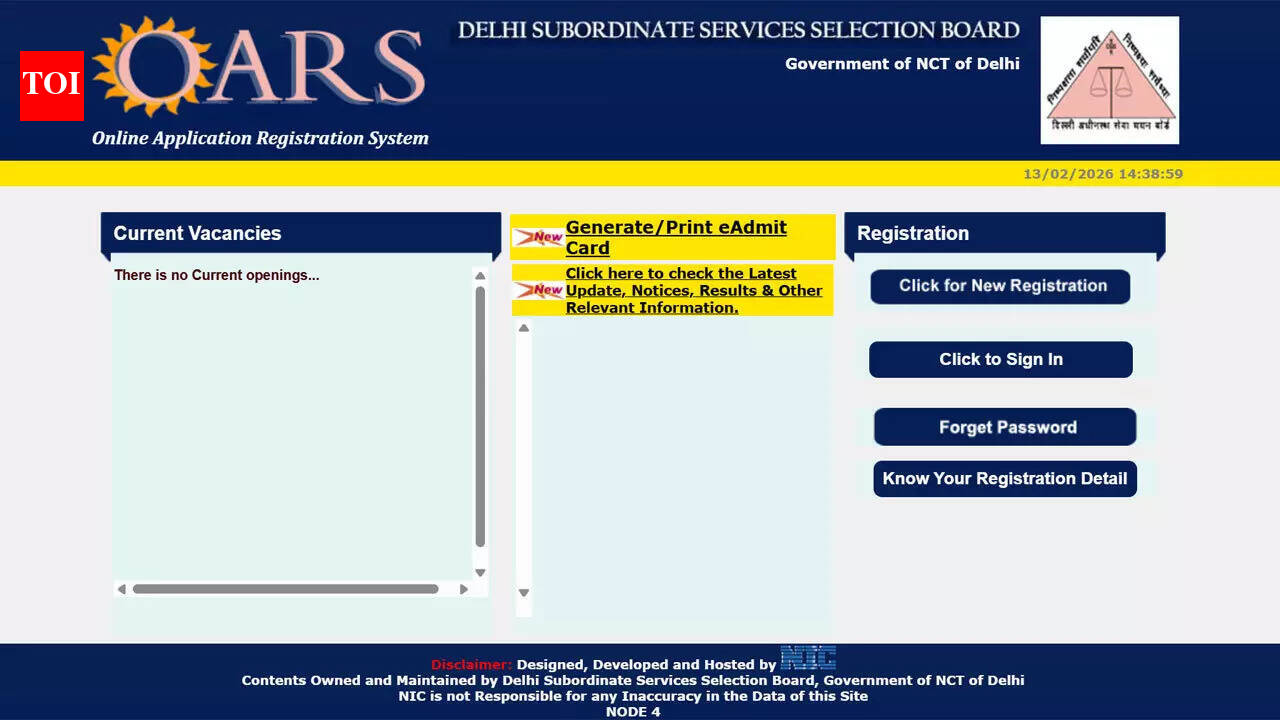 DSSSB PRT Admit Card 2026 out at dsssbonline.nic.in; here’s how to download