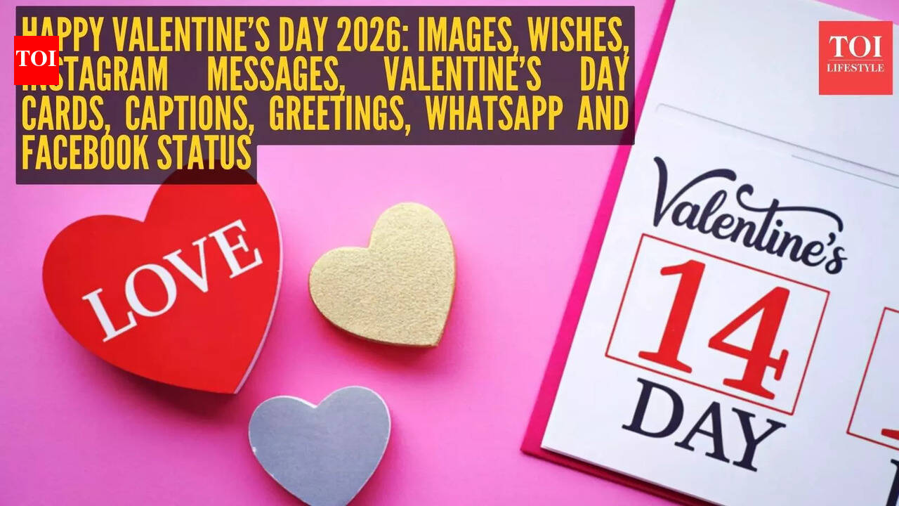 Valentine’s Day Wishes & Messages: Happy Valentine’s Day 2026: Images, Wishes, Instagram Messages, Valentine’s Day Cards, Captions, Greetings, WhatsApp and Facebook Status |