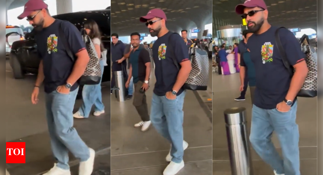 Rohit Sharma’s viral airport video sparks buzz ahead of India-Pakistan showdown – Watch | Cricket News