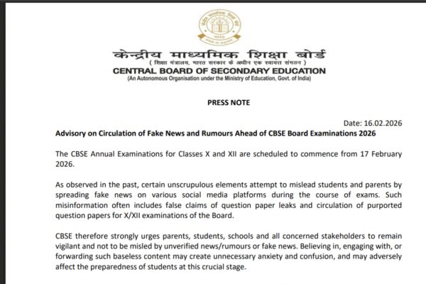 CBSE releases important notice ahead of board exams 2026, warns of strict action over fake paper leak claims
