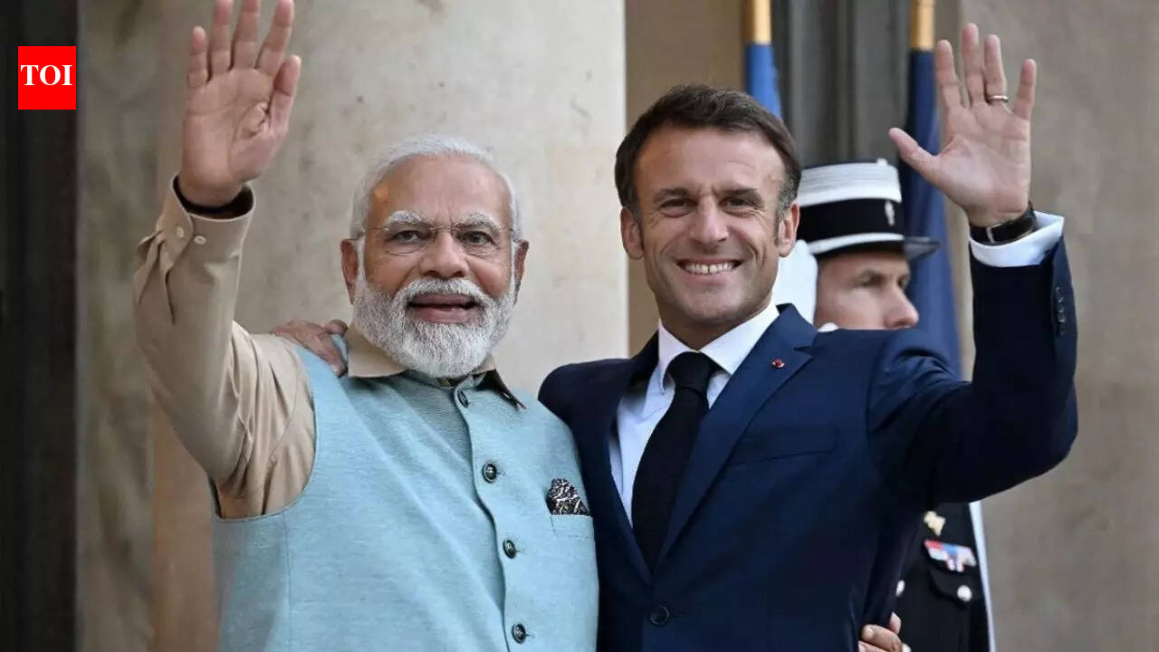 NEW DELHI: Prime Minister Narendra Modi on Tuesday welcomed French President Emmanuel Macron to India, expressing confidence that the visit would deepen bilateral cooperation and contribute to global progress.In a post on X, PM Modi wrote, “Welcome to India. India looks forward to your visit and to advancing our bilateral ties to new heights. I am confident that our discussions will further strengthen cooperation across sectors and contribute to global progress. See you in Mumbai and later in Delhi, my dear friend Emmanuel Macron”.The visit will see Modi and Macron hold bilateral talks aimed at strengthening India France ties across key sectors.Meanwhile, ministry of external affairs spokesperson Randhir Jaiswal said, “Warm welcome to the French President Emmanuel Macron. He was warmly received by the Governor of Maharashtra and Gujarat Acharya Devvrat at the Mumbai airport…During the visit, PM Narendra Modi will hold a bilateral meeting with French President Emmanuel Macron. Both leaders will launch the India-France Year of Innovation 2026…” Macron’s visit is expected to focus on expanding cooperation in strategic, economic and innovation sectors, with the launch of the India France Year of Innovation 2026 marking a key highlight of the trip.About the AuthorTOI News DeskThe TOI News Desk comprises a dedicated and tireless team of journalists who operate around the clock to deliver the most current and comprehensive news and updates to the readers of The Times of India worldwide. With an unwavering commitment to excellence in journalism, our team is at the forefront of gathering, verifying, and presenting breaking news, in-depth analysis, and insightful reports on a wide range of topics. The TOI News Desk is your trusted source for staying informed and connected to the ever-evolving global landscape, ensuring that our readers are equipped with the latest developments that matter most.”Read MoreEnd of ArticleFollow Us On Social MediaVideosUS Envoy Sergio Gor, Admiral Paparo Visit Indian Army’s Western Command HQ, Briefed On Op SindoorUnion Minister Vaishnaw Details India’s Measures To Handle Deepfake Threats‘Crucial Role For India In AI Governance’: Duncan Cass-Beggs At AI SummitFarewell Address To Nation: Yunus Steps Down Before BNP Takes Charge In DhakaMega AI Summit In Delhi, 20 Heads Of State To Attend; Which Names Figure In New Epstein Files Dump?’From 25 Years To 5’ Rajnath Singh Pushes DRDO With 5-Year Ultimatum On 5th And 6th Gen EnginesIndian Team To Visit US Next Week To Finalise Trade Deal Framework As Govt Faces Opposition Fire’AI Works On Data, Humans Create The Unseen’: CBFC Chairman Prasoon Joshi At AI Impact Summit 2026″Pierce Brosnan To Play Me?” Karti Chidambaram Jokes Amid Dhurandhar Buzz“India Must Move Fast In Ai Era”: Chief Economic Adviser Calls For Structural Reforms123PhotostoriesMaya Hawke’s top 5 must-watch series and movies on OTT: From ‘Stranger Things’ to ‘Fear Street: Part One – 1994’7 beautiful aquatic plants for a stunning home aquariumBaby names inspired by the power of Maa DurgaPsychologists say these 10 behaviours often signal low self-respectBhabiji Ghar Par Hain: From Aasif Sheikh to Shilpa Shinde; A look at the cast’s per-episode feesHow to make traditional Lasuni Dal Tadka for lunch at homeSivakarthikeyan birthday special: From ‘Velaikkaran’ to ‘Hero’ – films to stream on OTT5 animals that thrive on both land and water, and where to spot themT20 World Cup Special: How to make Ishan Kishan’s favourite Chilli Paneer & Garam ParathaFrom Vada Pav to Pumpkin Chicken Curry: 10 comforting dishes that Sachin Tendulkar loves to eat123Hot PicksBengal election commissionGold Silver PricesSaudi Labour Law ViolationVB-G RAM G schemeIncome Tax CalculatorPublic holidays February 2026Bank Holidays februaryTop TrendingLas Vegas TragedyKayla NicoleCosta RicaJutta LeerdamStefon DiggsKayla NicoleSan Jose SharksBrandon BussiCandace OwensJake Paul Fiance